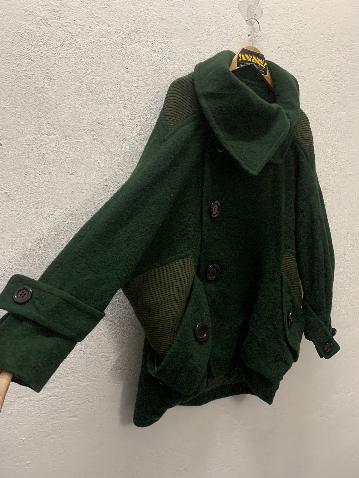 Issey Miyake Mercibeaucoup Issey Miyake Big Button Wool Oversized Jacket Size 3XL / US 20-22 - 4 Thumbnail