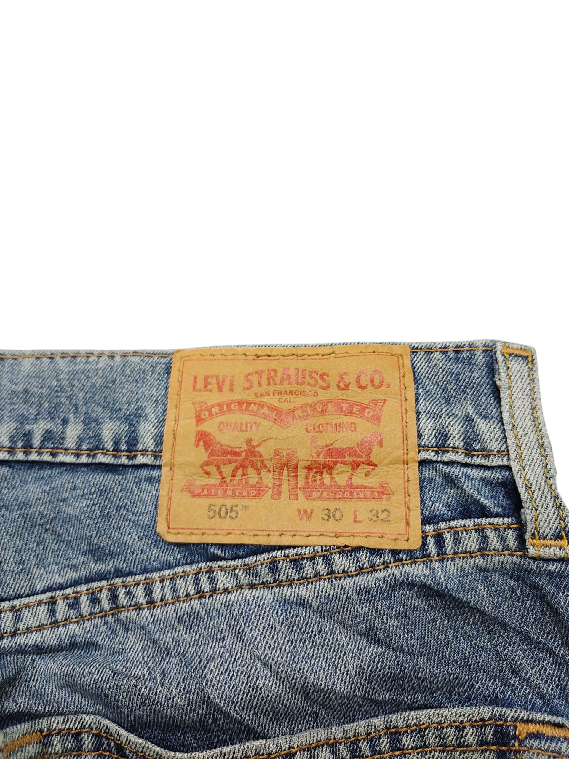 Levi's Vintage Clothing Vintage Levis 505 Clawmark Distress Sand Wash Denim Jeans Size US 30 / EU 46 - 10 Thumbnail