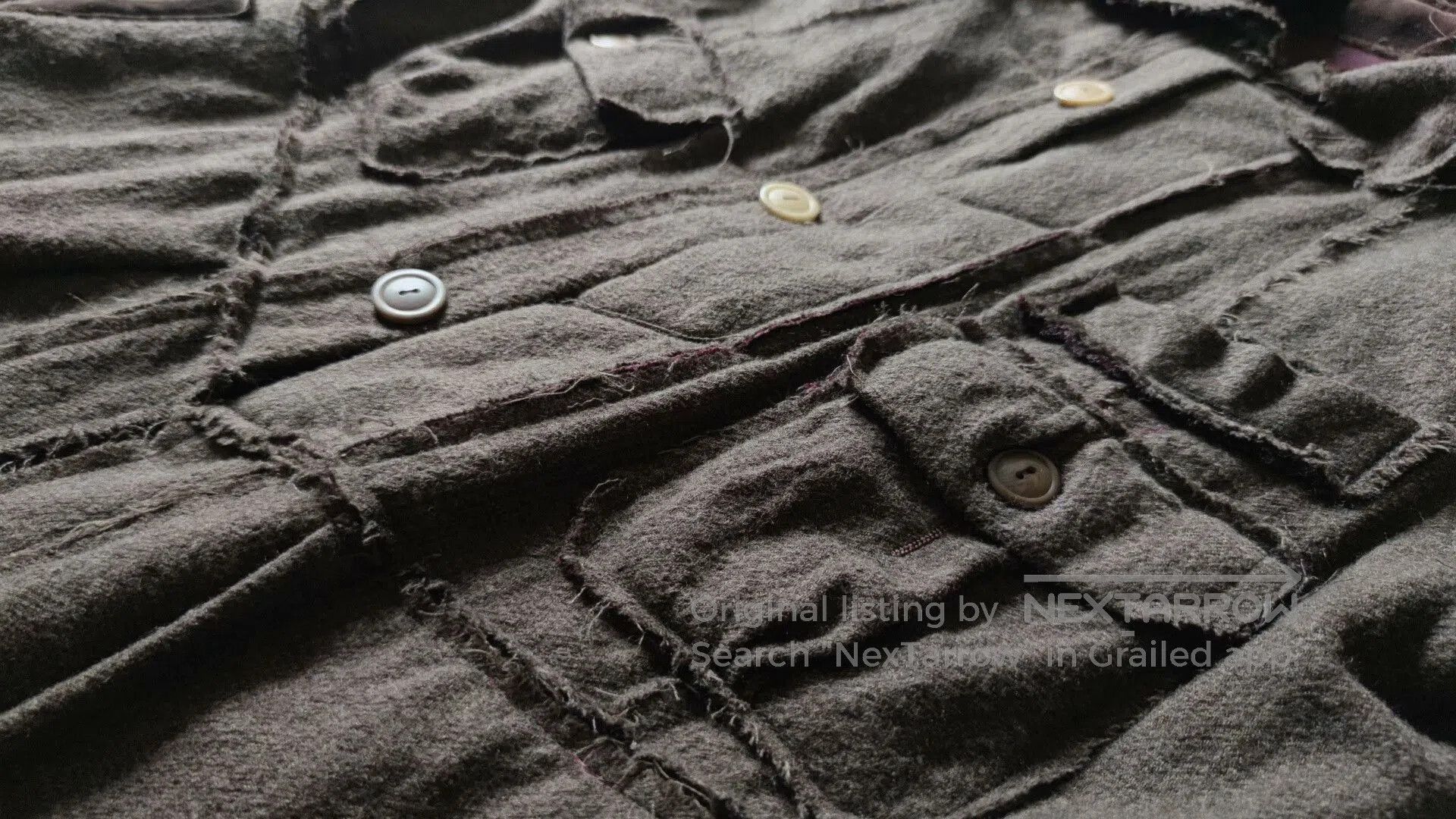 Takahiromiyashita The Soloist. Soloist Luxury Wool Patchwork Jacket. Size US S / EU 44-46 / 1 - 6 Thumbnail