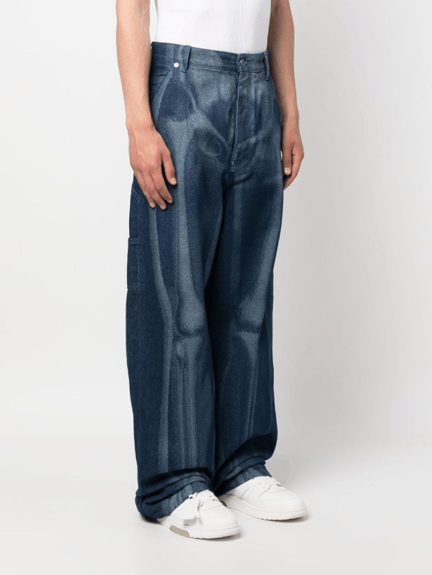 Off-White BNWT AW23 OFF-WHITE BODY SCAN DENIM JEANS 34 Size US 34 / EU 50 - 11 Thumbnail