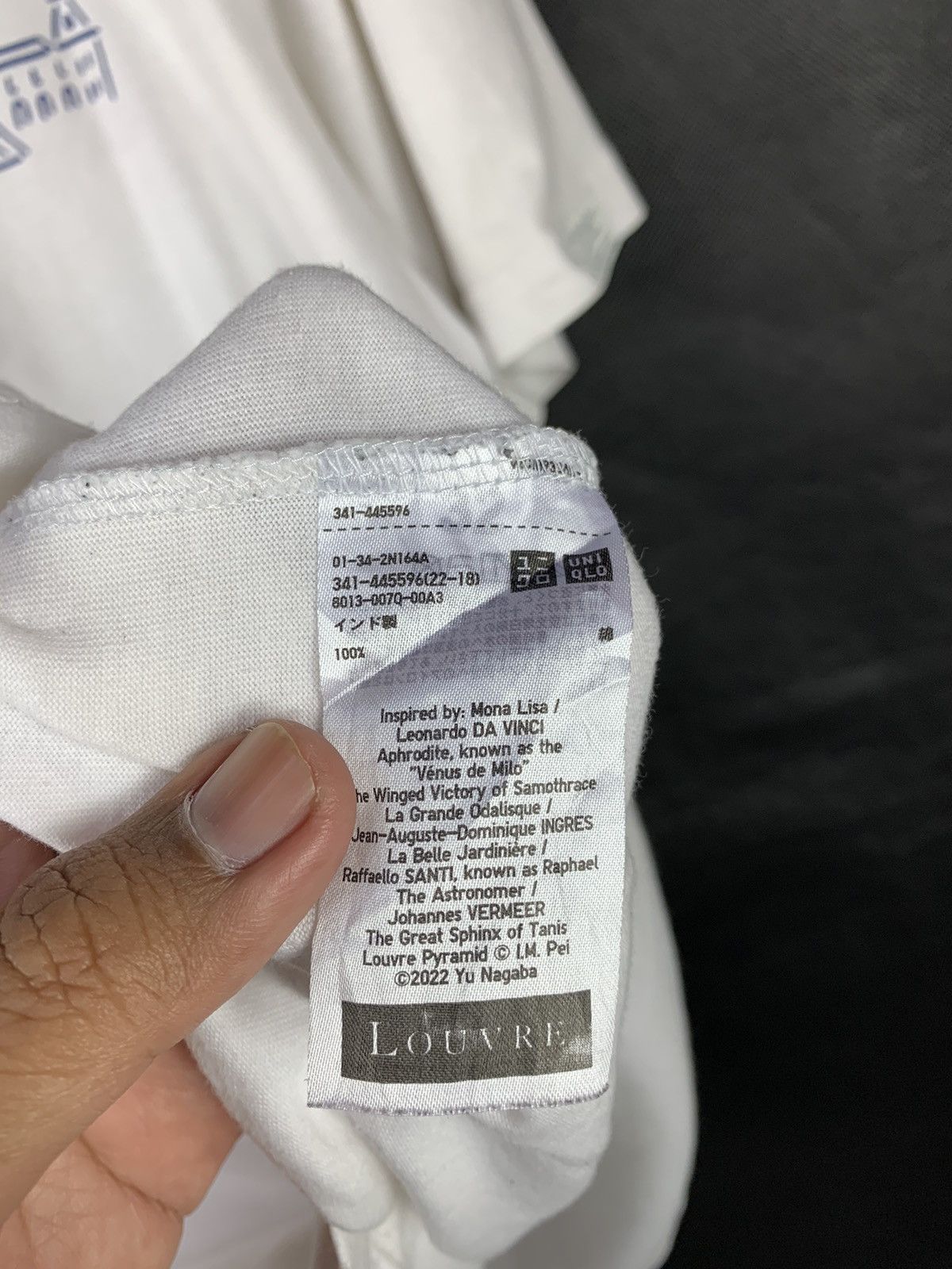 Japanese Brand Steals! Uniqlo Musee du Louvre x Yu Nagaba Art Tee Size US L / EU 52-54 / 3 - 9 Thumbnail