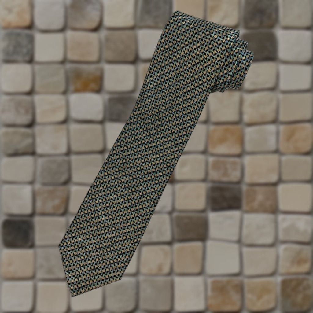 Brioni Brioni Men’s Silk Tie Geometric Holographic Abstract Made in Italy Long 61" Width 3.5" Multicolor Designer Preppy Tie Mens Biomed? Size ONE SIZE - 1 Thumbnail