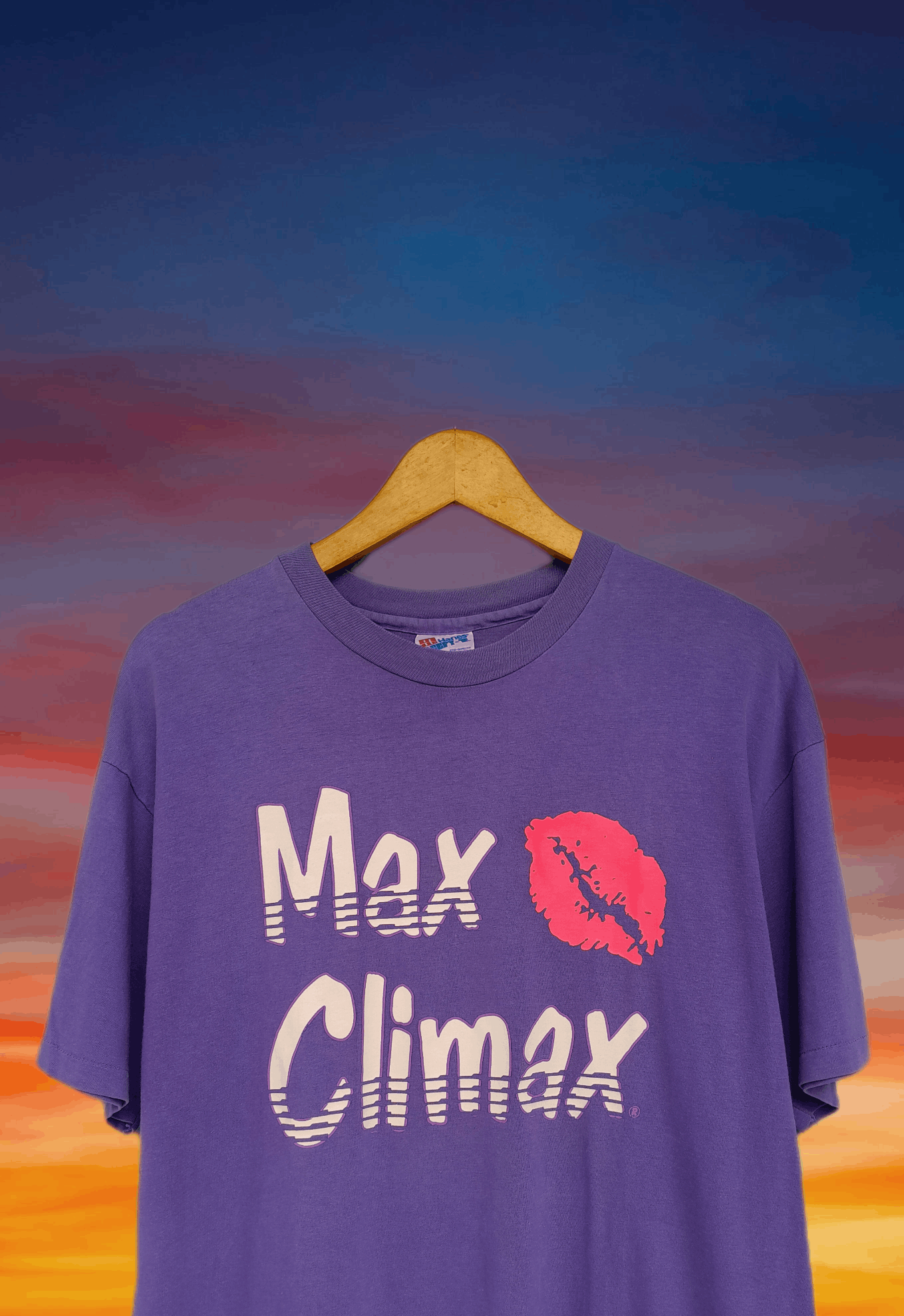 Vintage Vintage 90s MAX CLIMAX Punk Rock lips style t-shirt Size US L / EU 52-54 / 3 - 3 Thumbnail