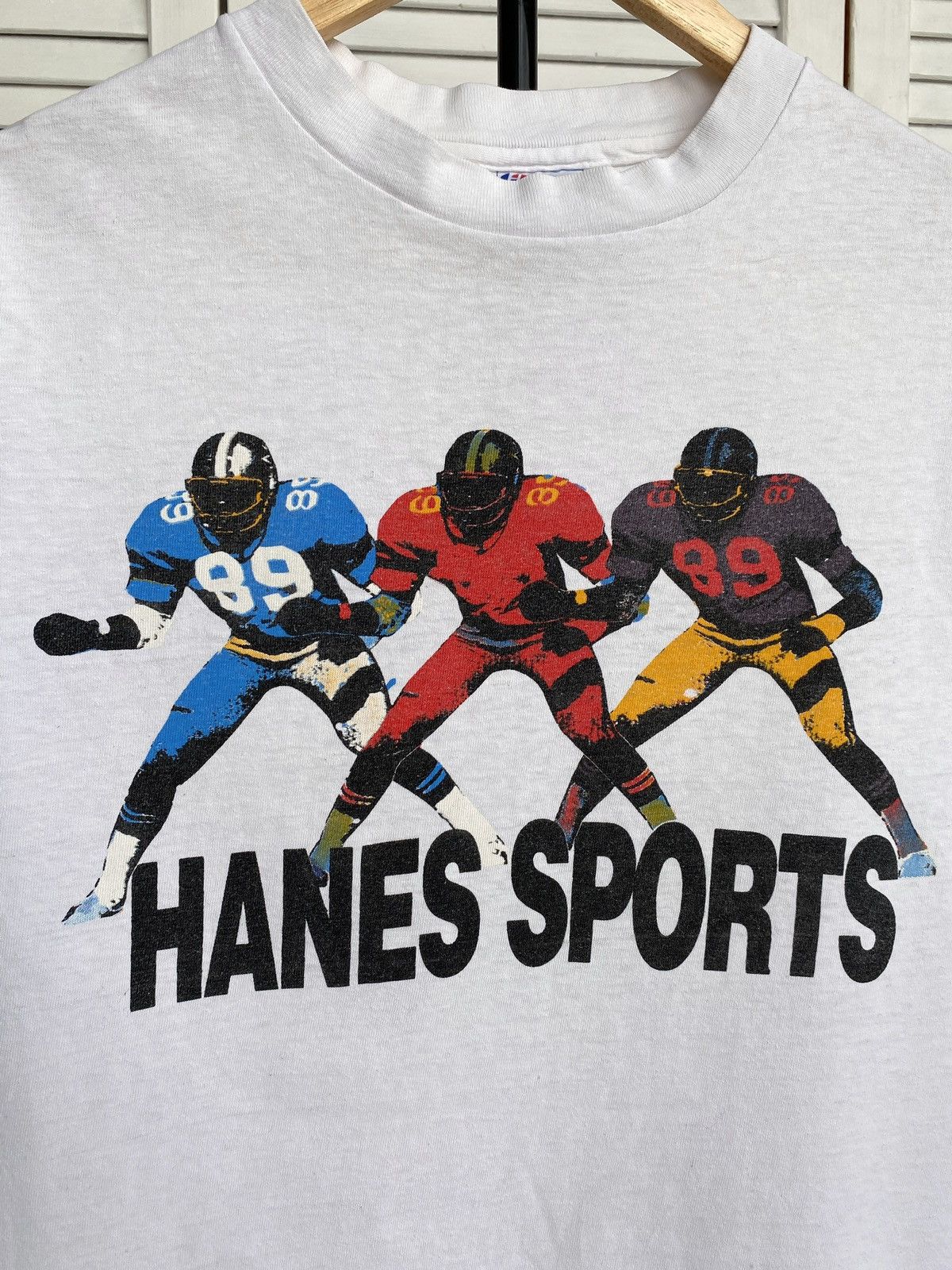 Hanes × Vintage Vintage Hanes Sport Football Best Team Befy Tee Shirt USA Size US M / EU 48-50 / 2 - 6 Thumbnail