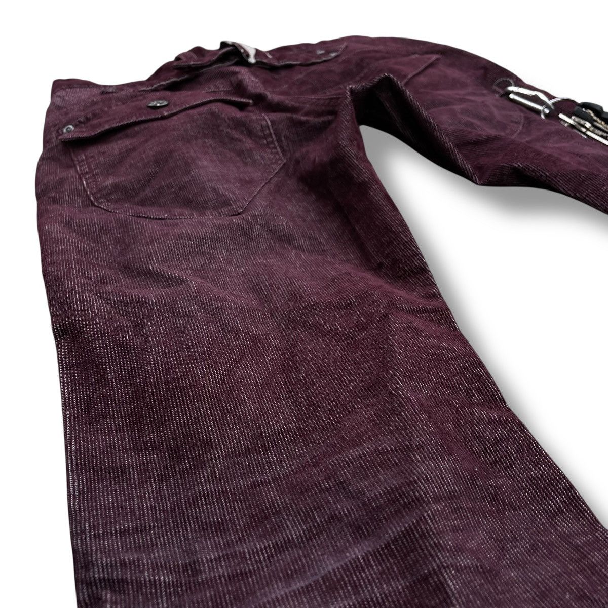 Isamu Katayama Backlash 🇯🇵 SEMANTIC DESIGN CORDUROY BUCKLE PANTS Size US 28 / EU 44 - 8 Thumbnail