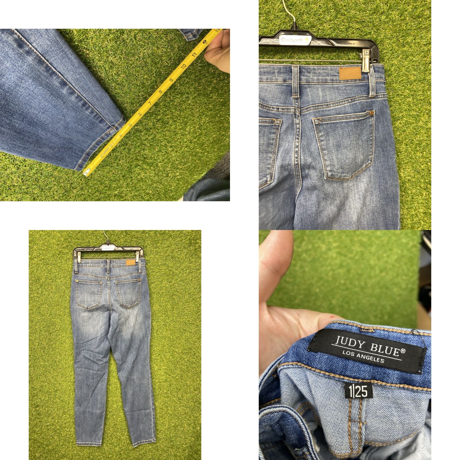 Vintage JUDY BLUE Jeans Womens High Rise Slim Fit Medium Wash 1/25 JB82294-JS M 26x28 Size 42" / US 20 - 8 Thumbnail
