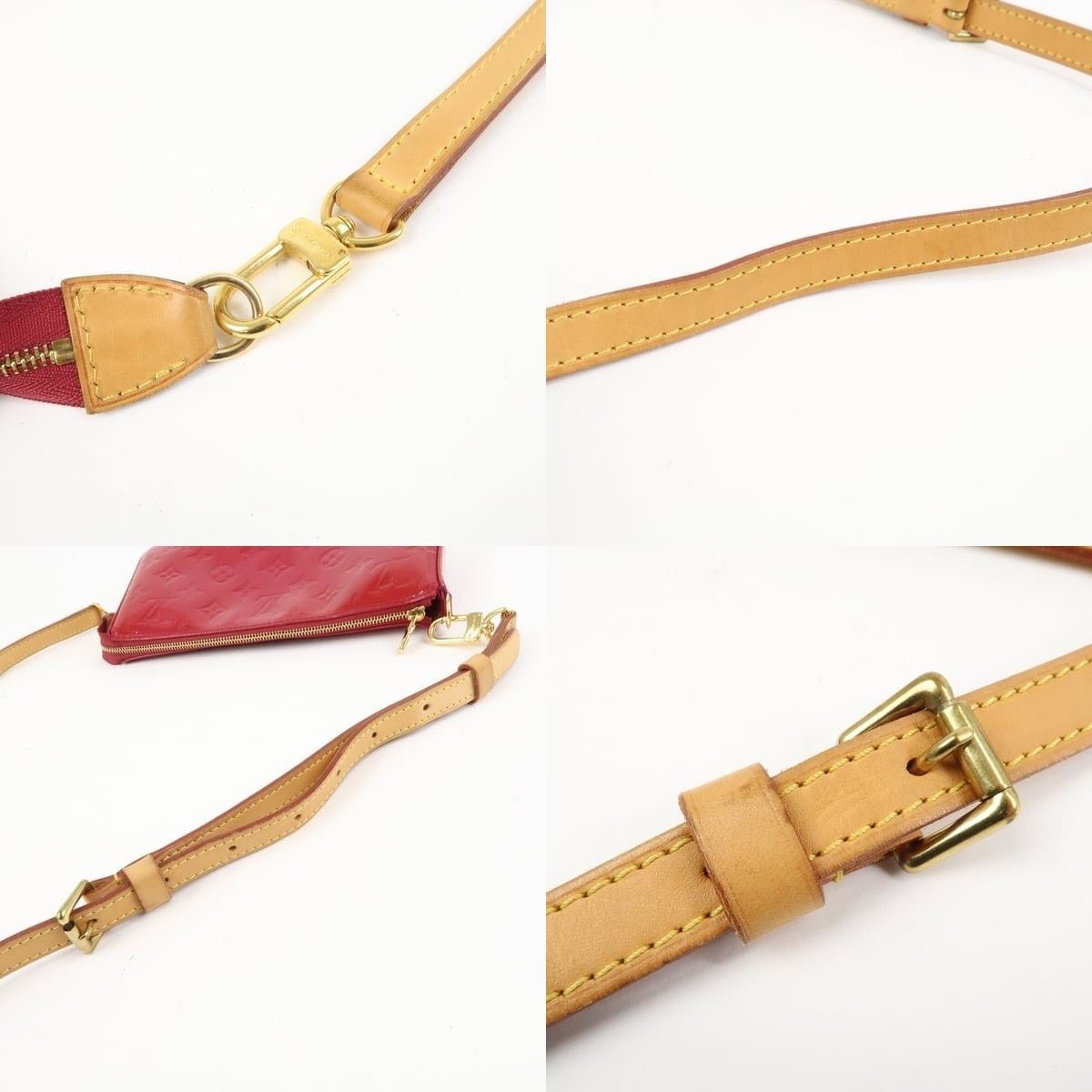 Louis Vuitton Louis Vuitton Monogram Vernis Pochette Accessoires Pouch Red Size ONE SIZE - 4 Thumbnail