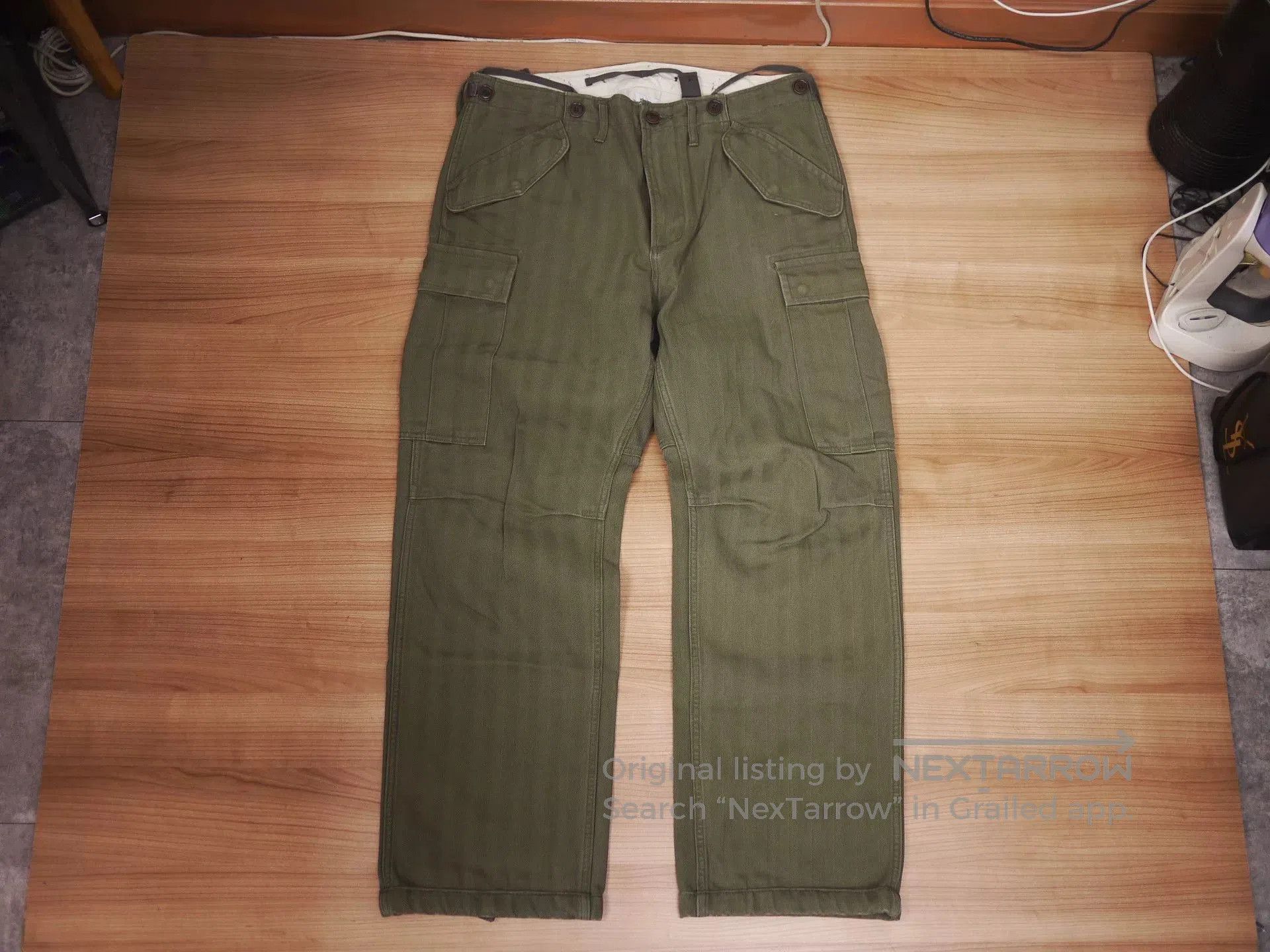 Visvim visvim eiger sanction herringbone olive pants. Size US 44 / EU 60 - 1 Thumbnail