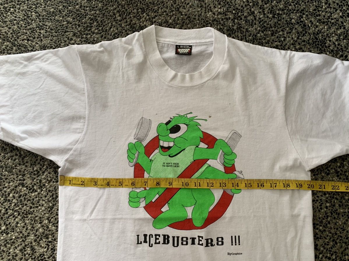 Vintage Vintage 90s Licebusters Ry Graphics T shirt Size US L / EU 52-54 / 3 - 9 Thumbnail