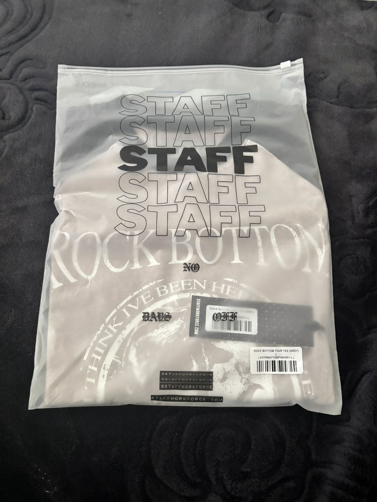 STAFF WORKFORCE STAFF WORKFORCE ROCK BOTTOM TEE Size US L / EU 52-54 / 3 - 1 Thumbnail