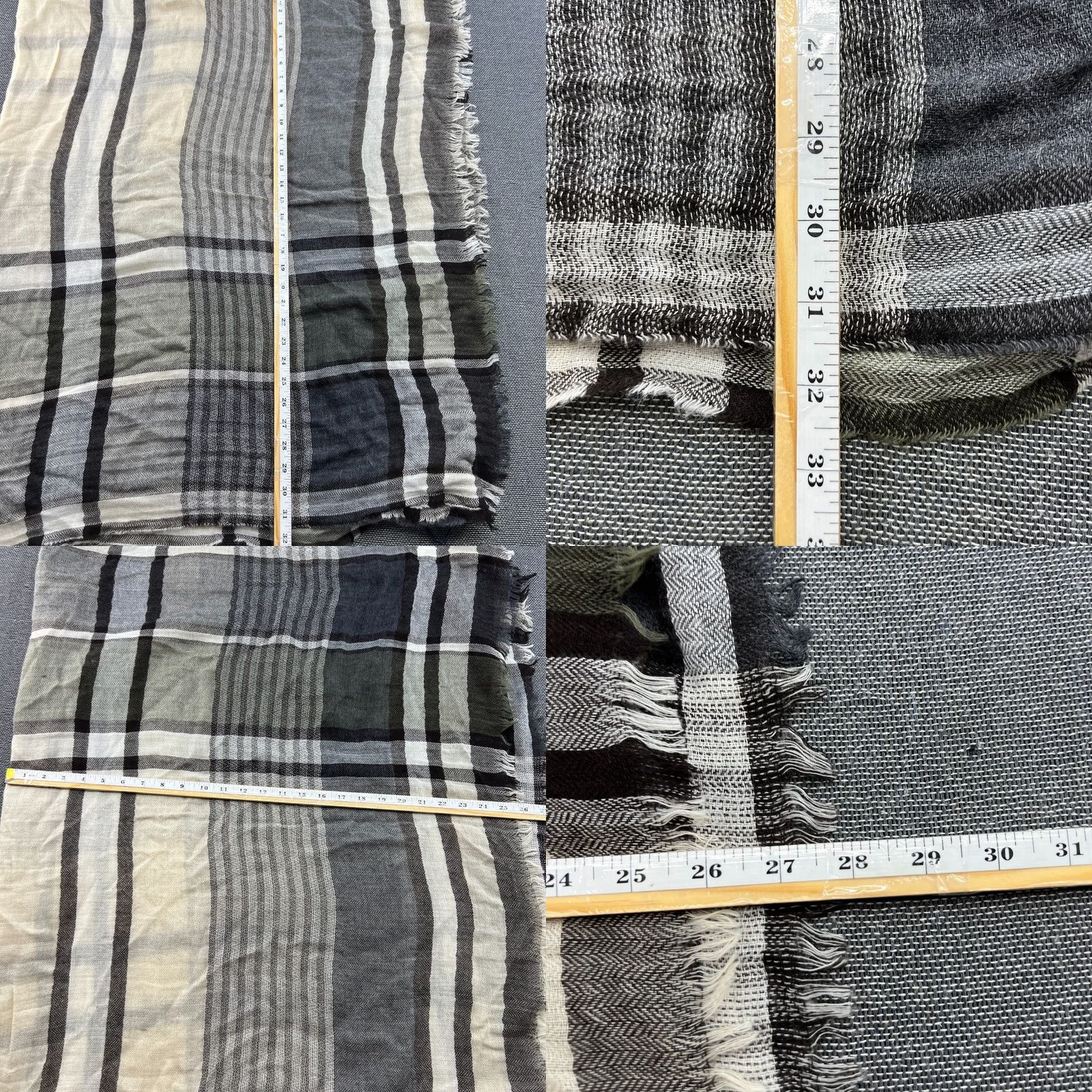 Jacob Cohen Jacob Cohen Wool Scarf Multicolor Knitted Check Plaid made in Italy Shawl Unisex 64 x 56 Size ONE SIZE - 8 Thumbnail