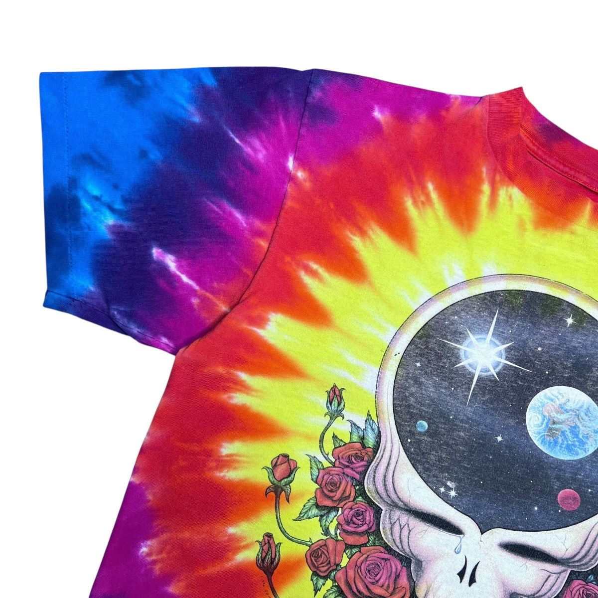 Band Tees Vintage 1992 Grateful Dead Steal Your Face Space Tie Dye Tee Size US M / EU 48-50 / 2 - 8 Thumbnail