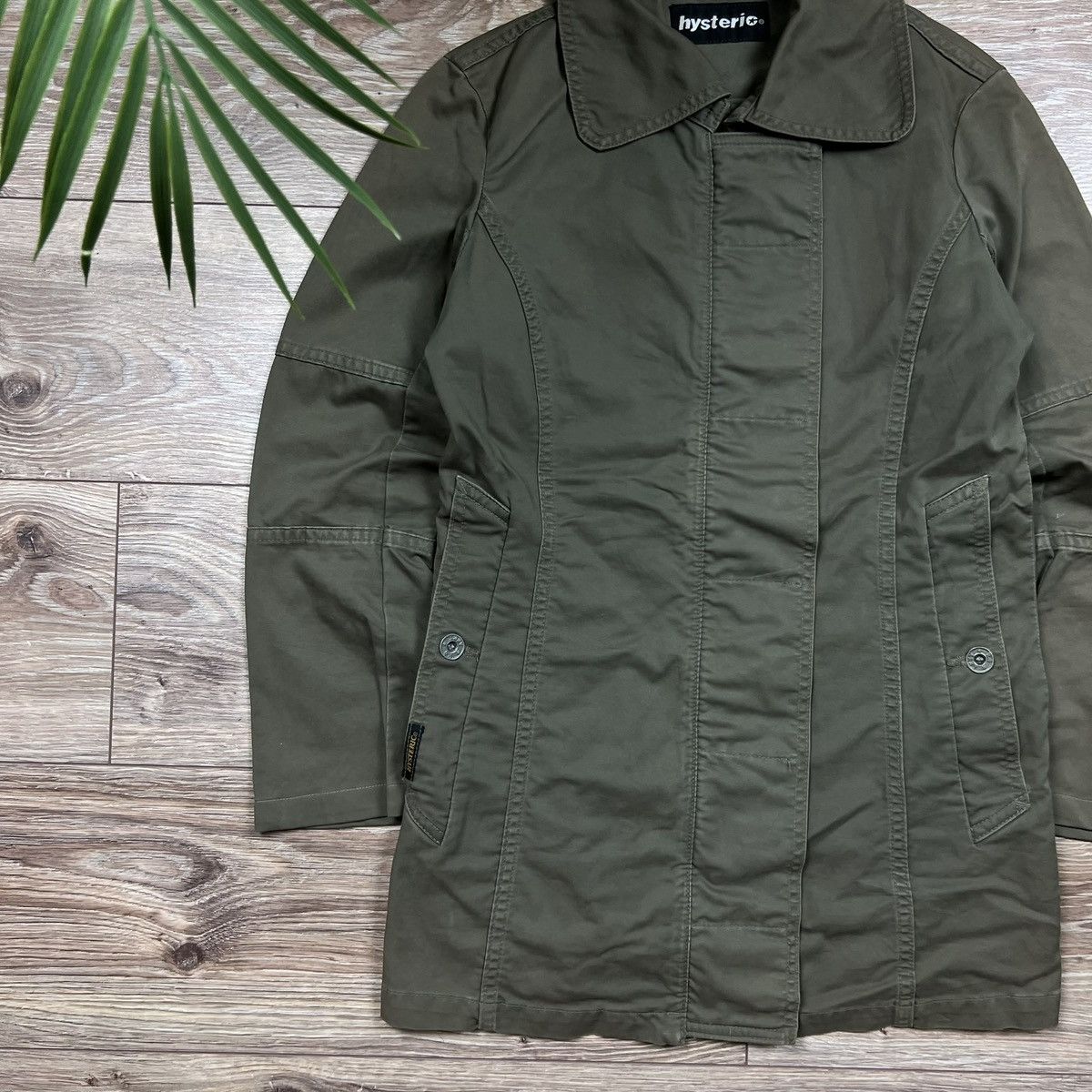 Hysteric Glamour 00s Hysteric Glamour Vintage Avant Garde Faded Retro Coat Size S / US 4 / IT 40 - 2 Thumbnail