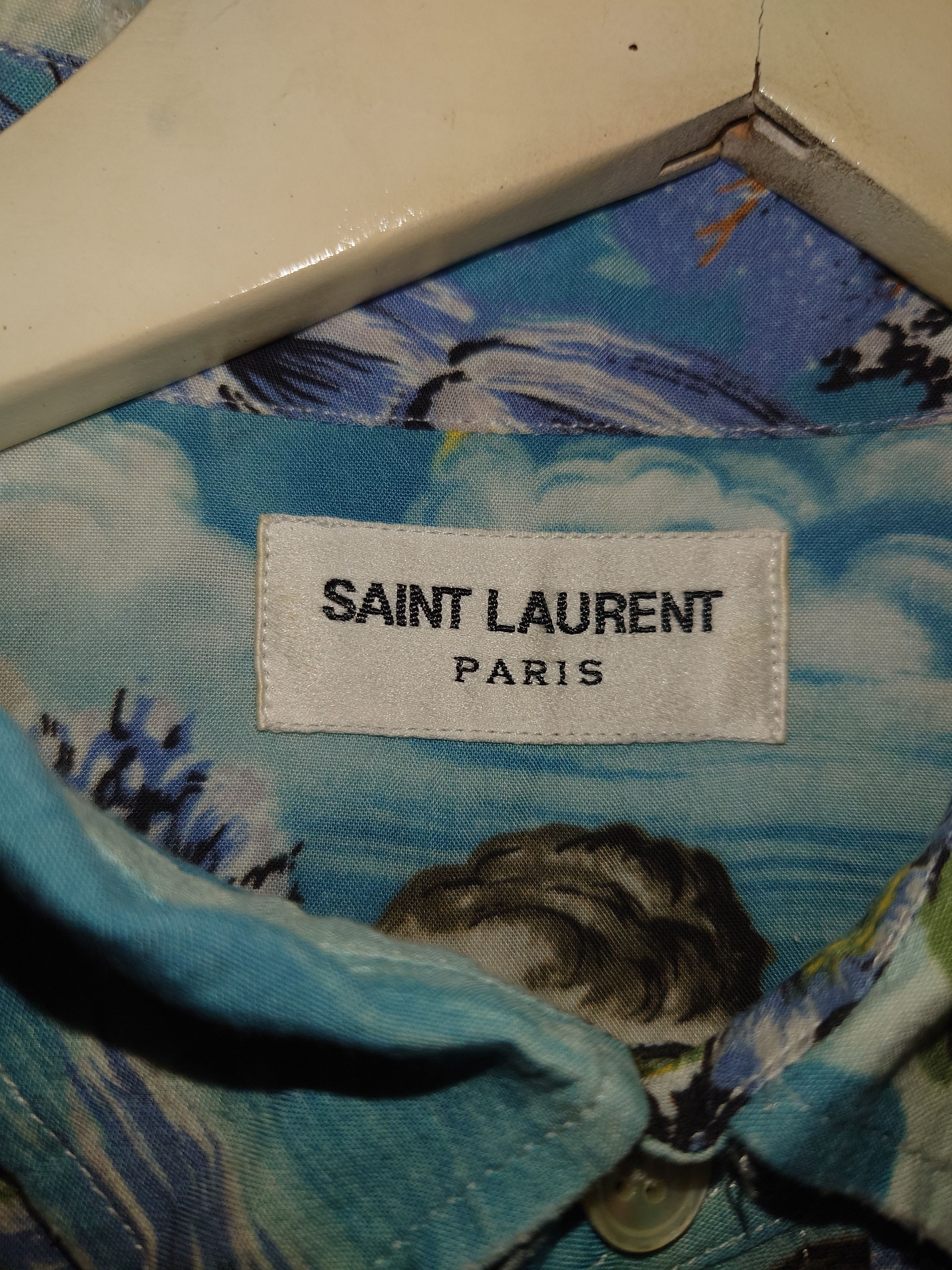 Saint Laurent Paris Saint Laurent SS16 Surf Hawaiian Shirt Hedi Slimane Era Size US L / EU 52-54 / 3 - 2 Thumbnail