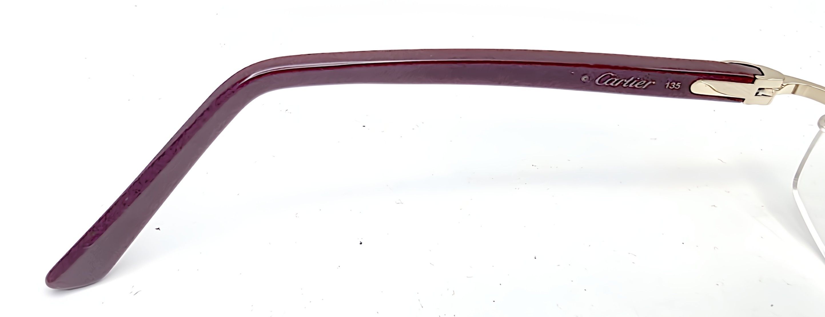 Cartier NEW! Cartier Glasses Canazei Burgandy CT0048O Size ONE SIZE - 10 Thumbnail