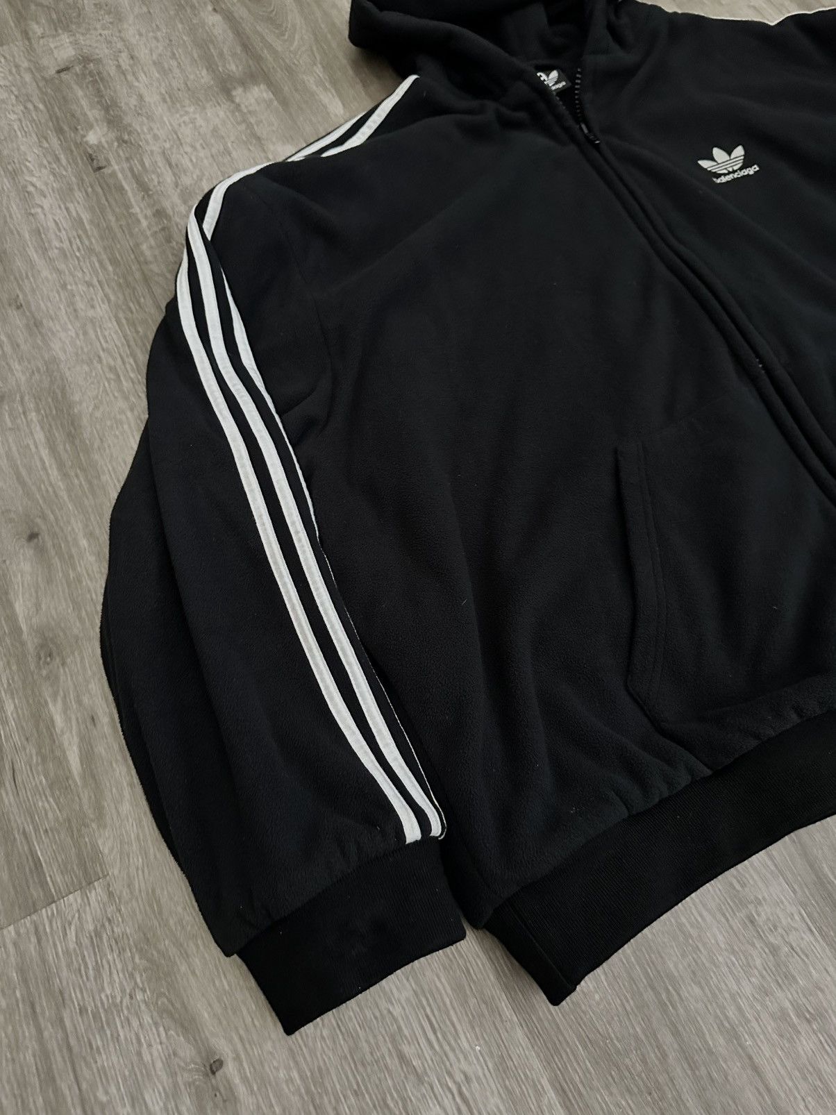 Balenciaga Balenciaga Adidas Heavy Fleece Zip Up Size US XXS / EU 40 - 6 Thumbnail