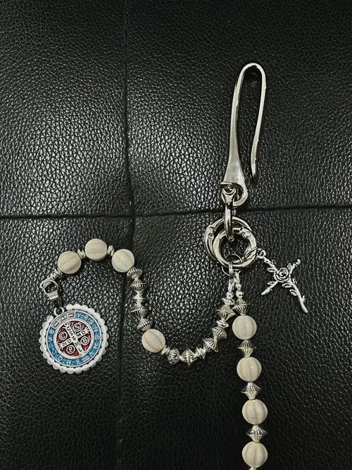 Japanese Brand Shizuku x Haya Punk Stone Cross Pants Chain Size ONE SIZE - 8 Thumbnail