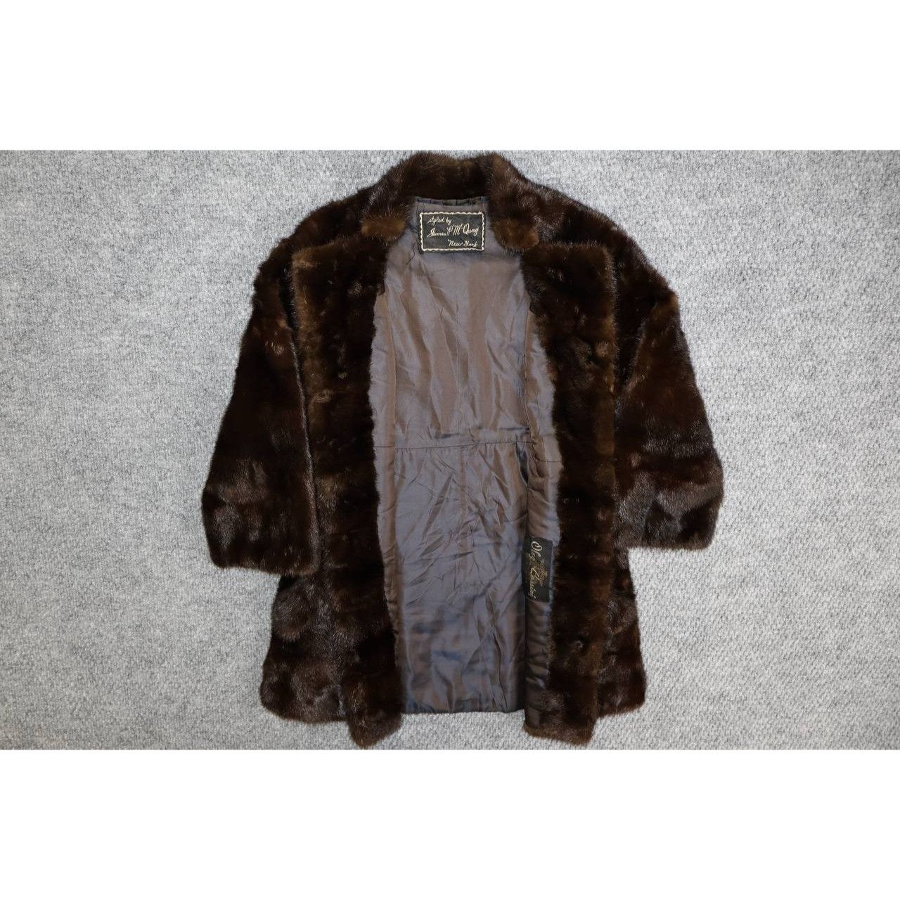 Vintage Vintage Oleg Cassini Brown Real Mink Luxury Mid Length M Size M / US 6-8 / IT 42-44 - 4 Thumbnail