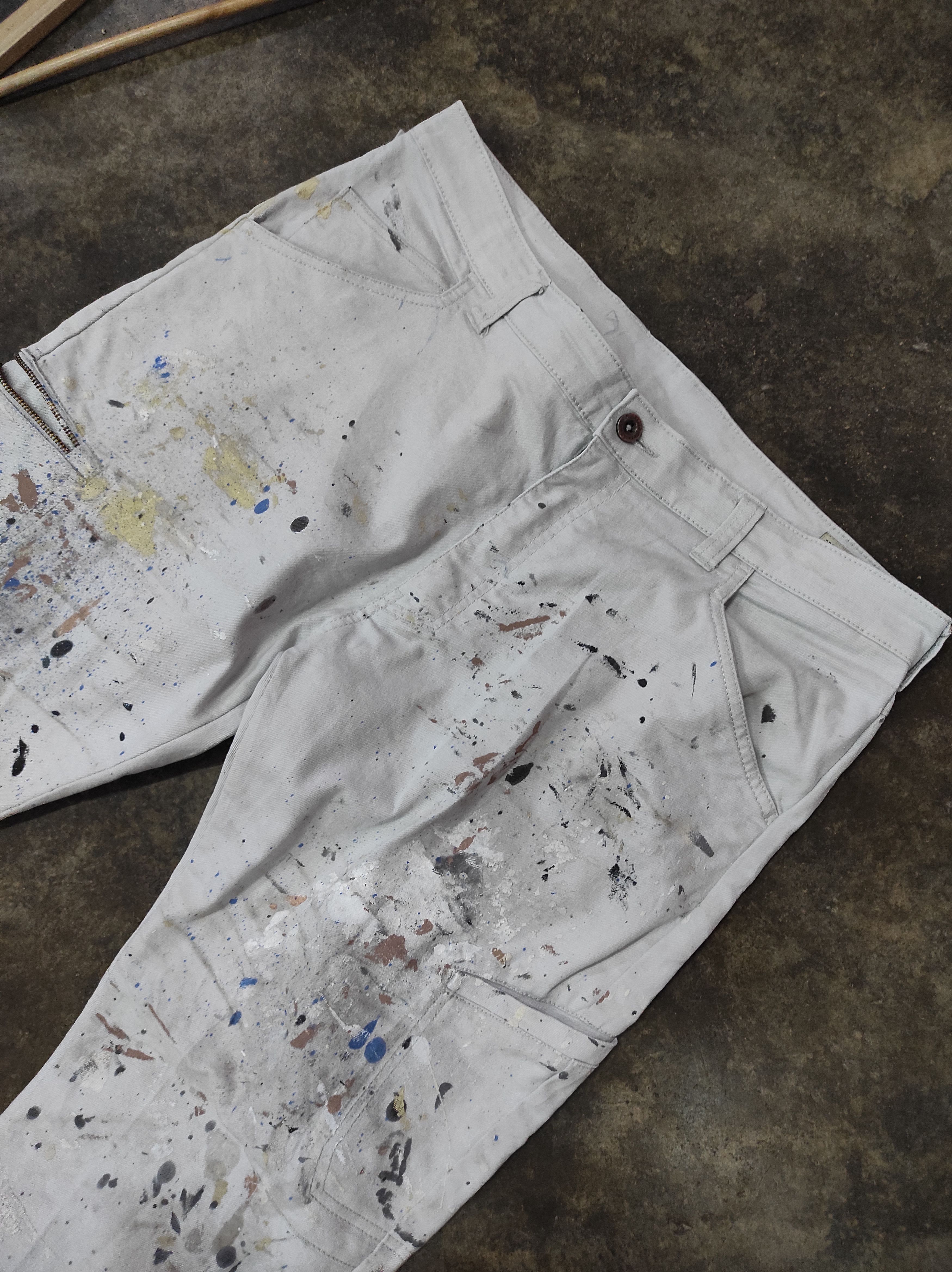 Japanese Brand FIELDCORE PAINT SPLATTER PANTS Size US 38 / EU 54 - 2 Thumbnail