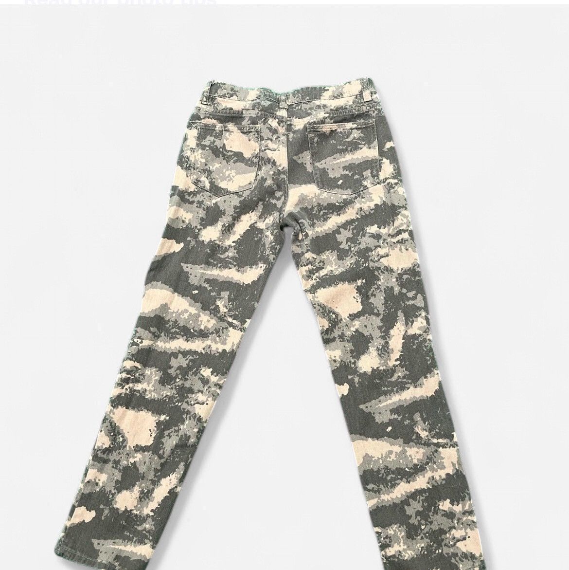 Vintage Vintage Grey and White Camo Print Pants Size US 30 / EU 46 - 2 Thumbnail