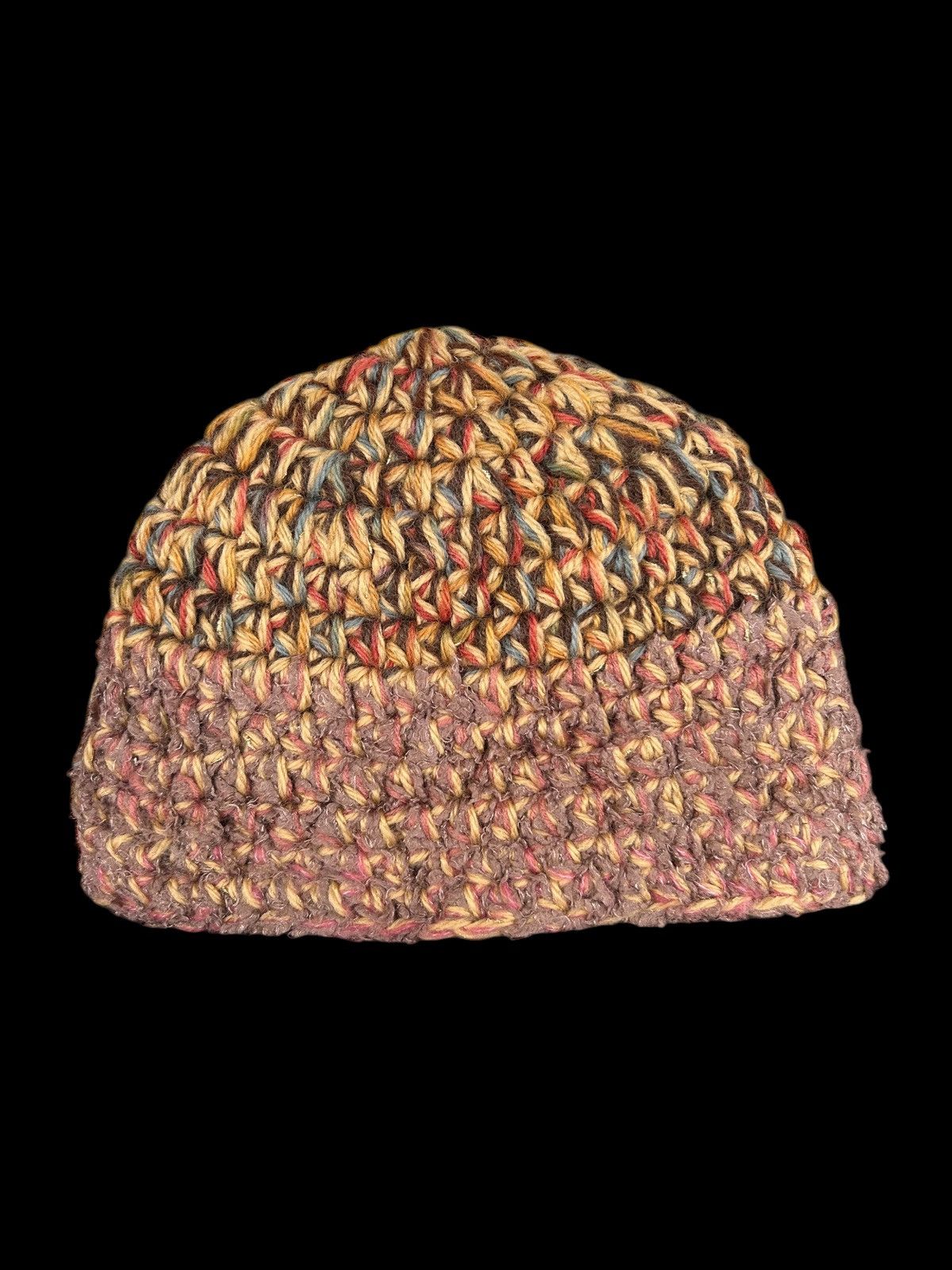 Japanese Brand × Kapital × Vintage Crochet Knitted handmade big Beanie Hats Rare ☠️☠️ Size ONE SIZE - 4 Thumbnail