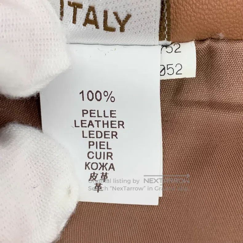 Brunello Cucinelli Brunello Cucinelli Brown leather casual half-skirt Size 26" / US 2 / IT 38 - 7 Thumbnail