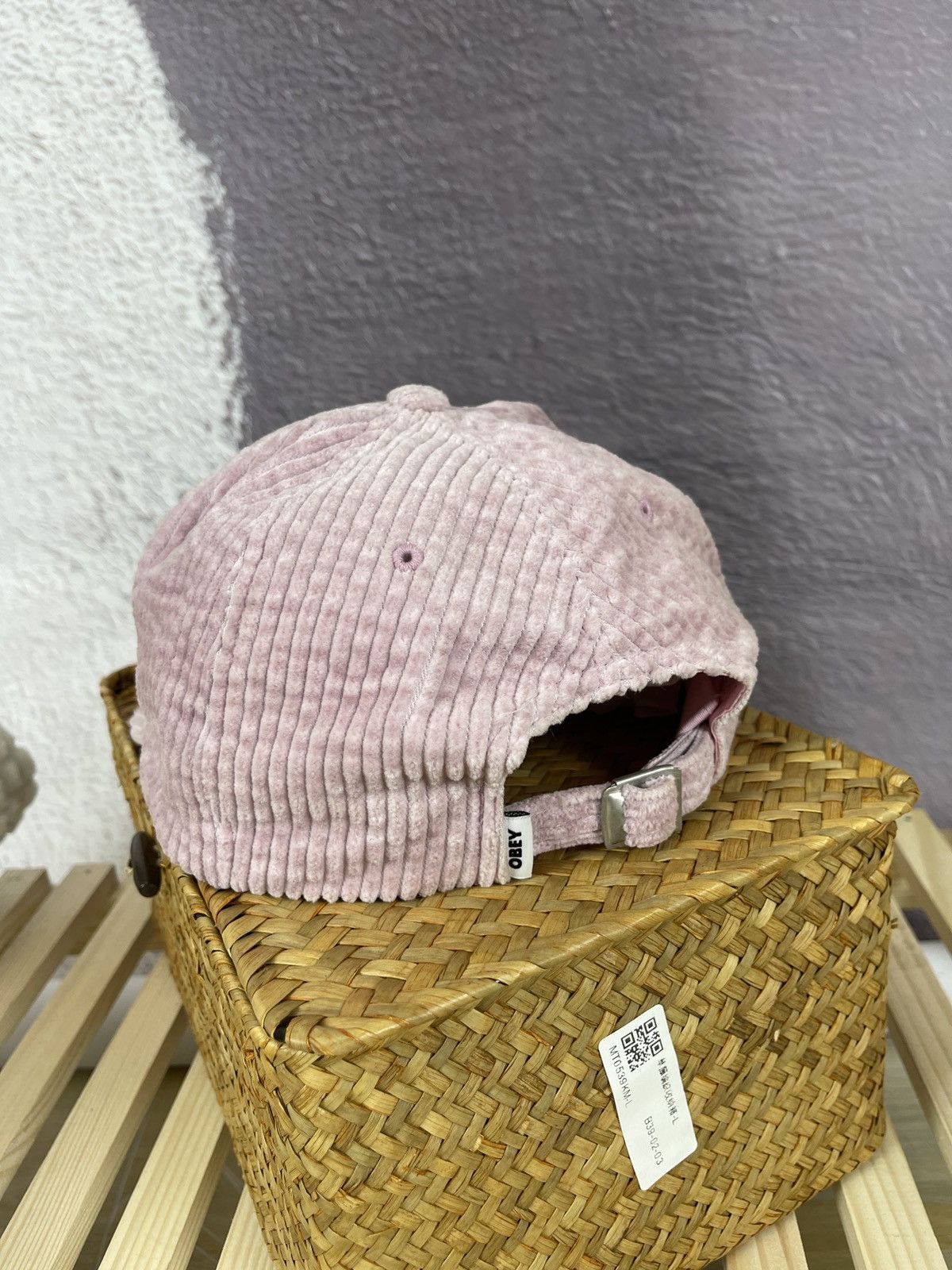 Obey Obey corduroy center logo cap 5 panel Size ONE SIZE - 7 Thumbnail
