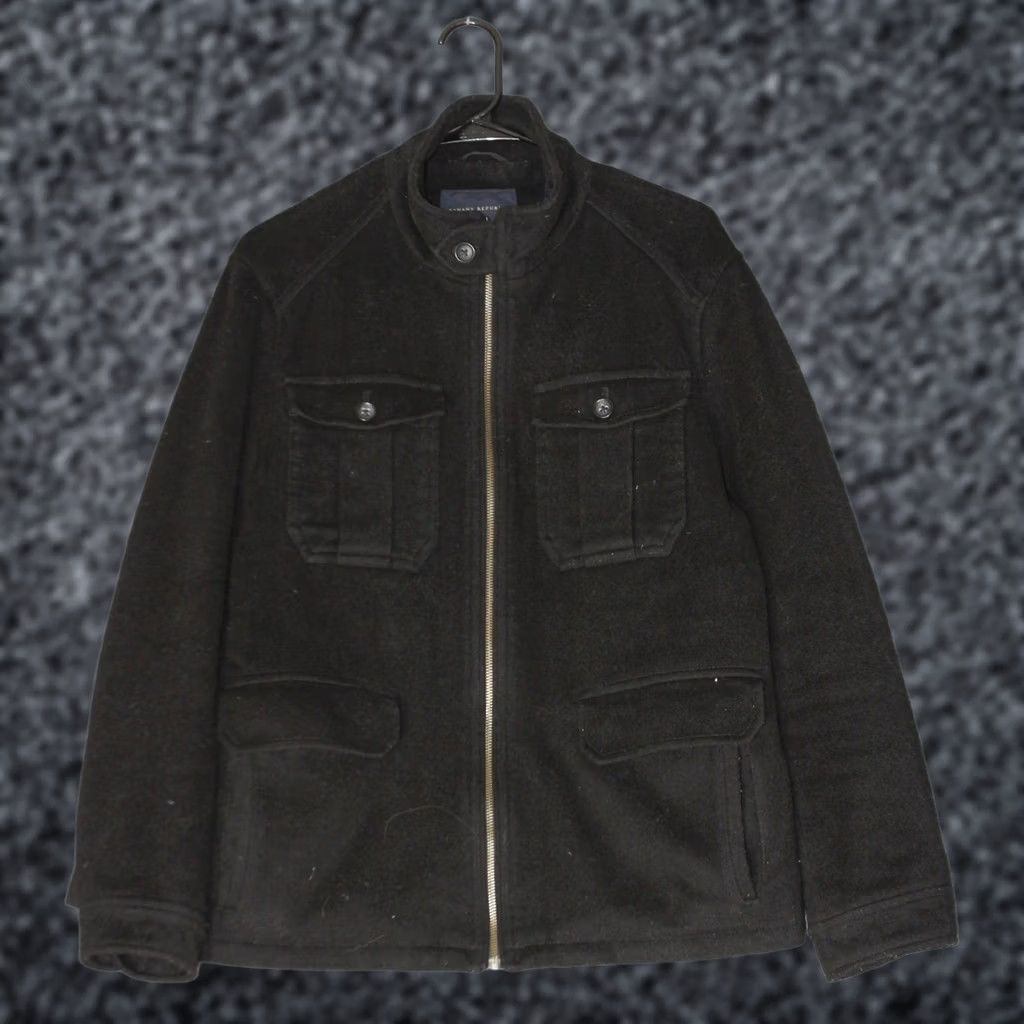 Banana Republic Banana Republic Wool Blend Field Jacket Mens S Black Full Zip Quilted Lining Jacket Size US S / EU 44-46 / 1 - 1 Thumbnail