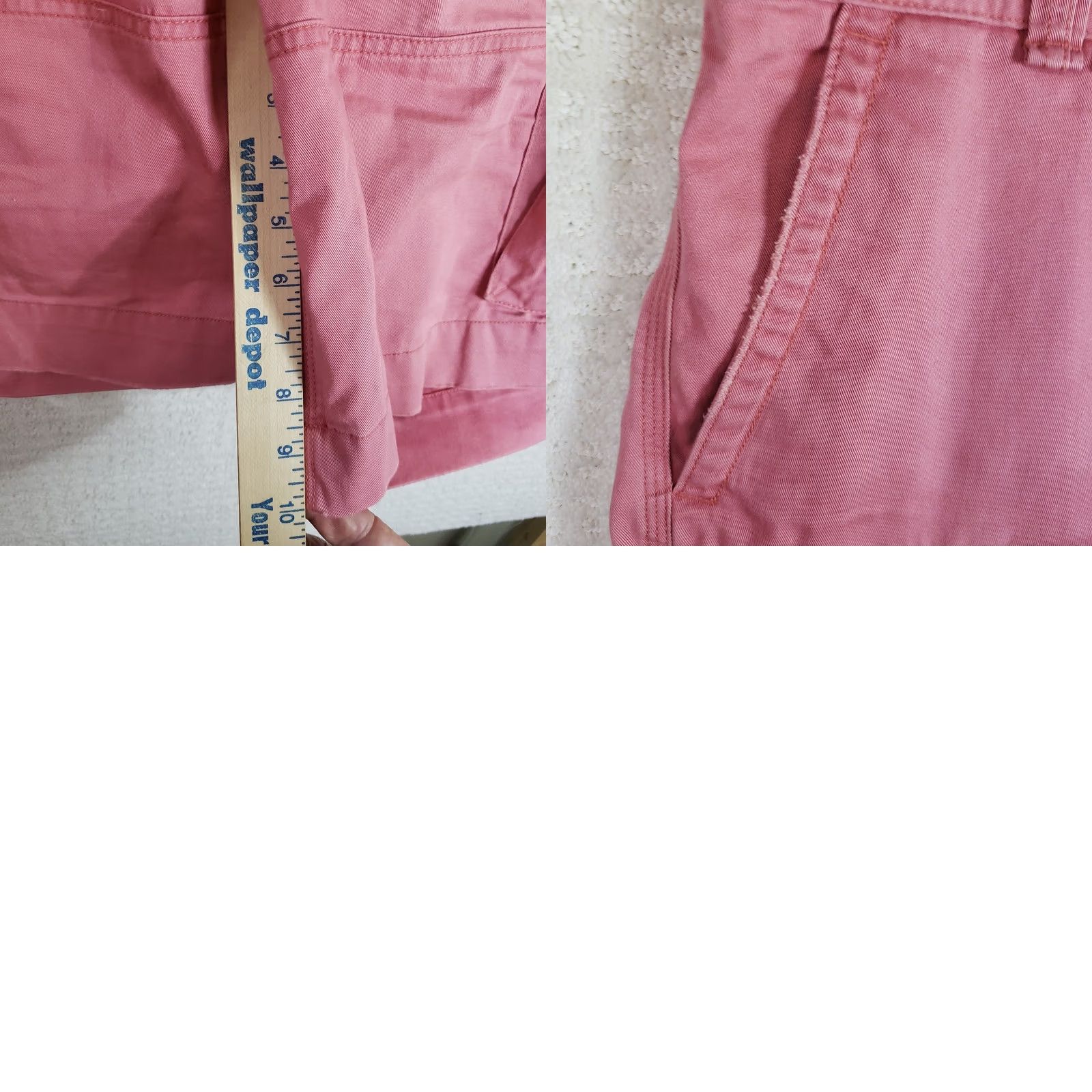 Polo Ralph Lauren VINTAGE Polo Ralph Lauren Mens Chino Shorts 34x10 Dark Pink Pleated Cotton Regular 8 Inseam Casual Beach Golf Mens Size US S / EU 44-46 / 1 - 9 Thumbnail