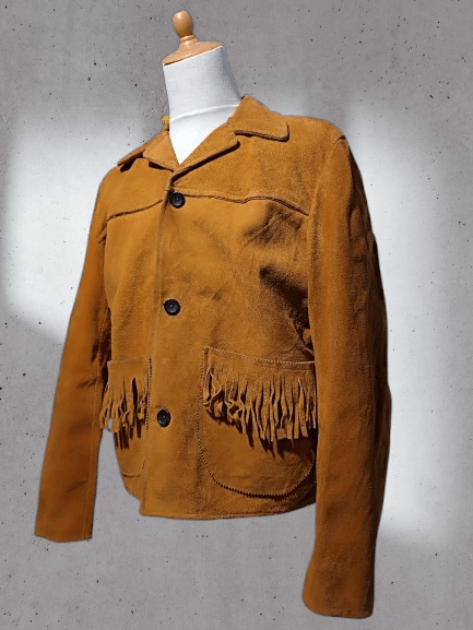Other Rare Vintage Western Fringe Suede Jacket Size US L / EU 52-54 / 3 - 2 Thumbnail