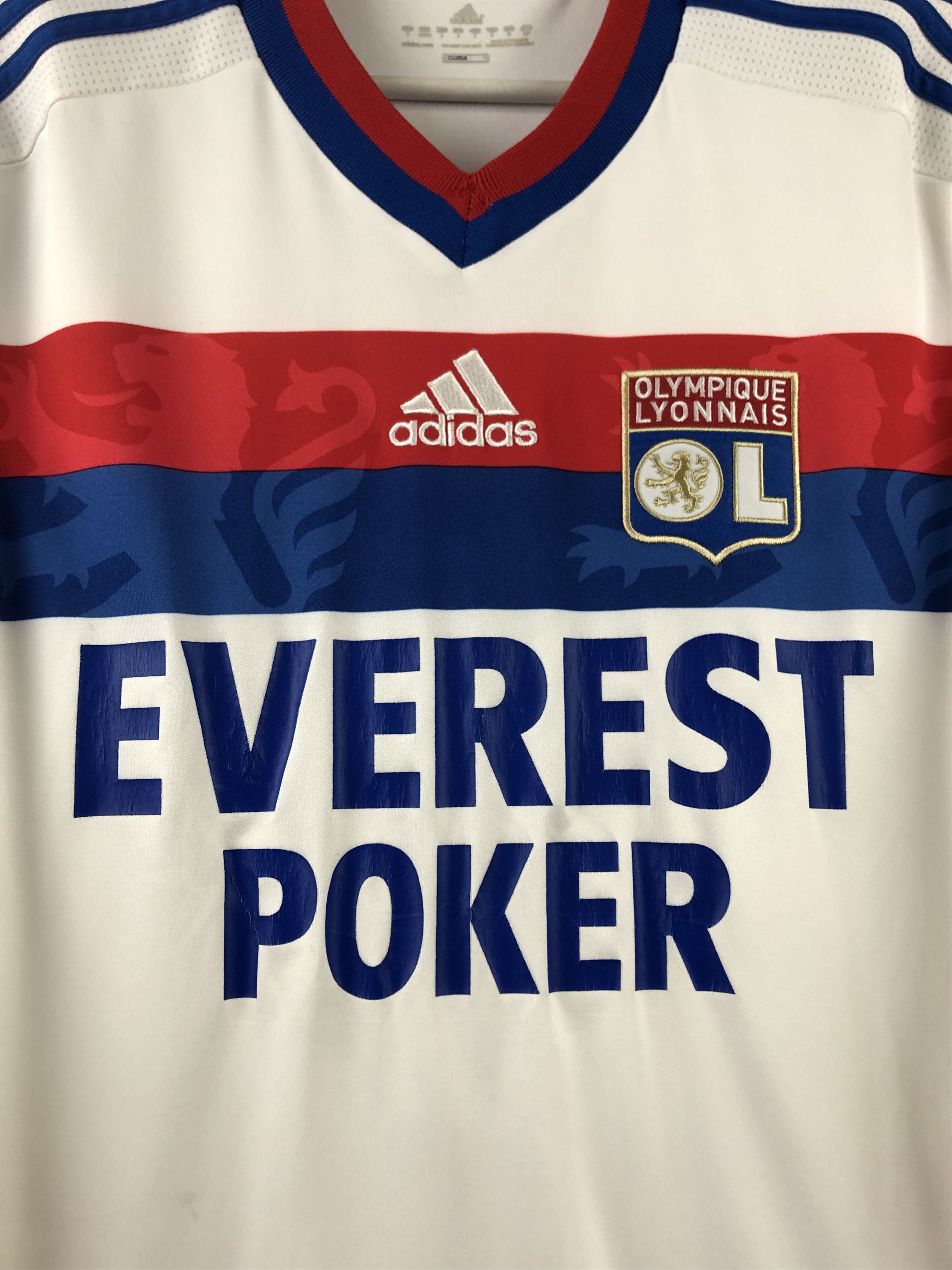 Adidas Olympique Lyonnais shirt 2011 Soccer Jersey Long Sleeve Size US S / EU 44-46 / 1 - 5 Thumbnail