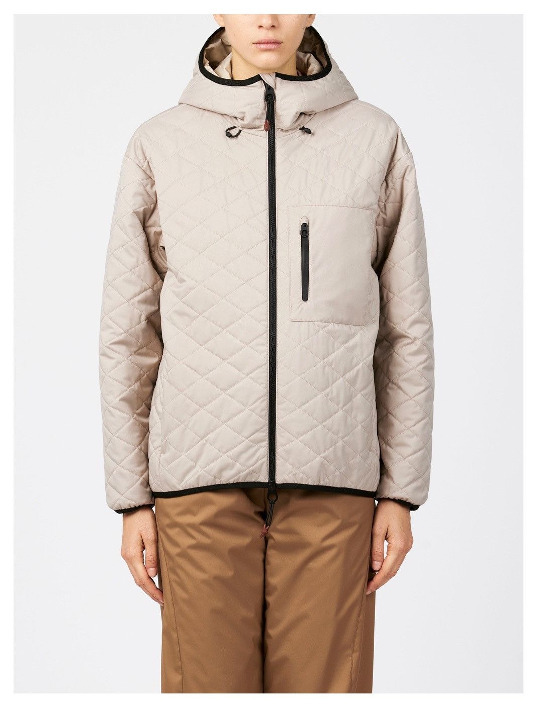 Loro Piana o1srvl11e0126 FAO5537 Quilted Hooded Bomber Jacket in Beige Size S / US 4 / IT 40 - 4 Thumbnail