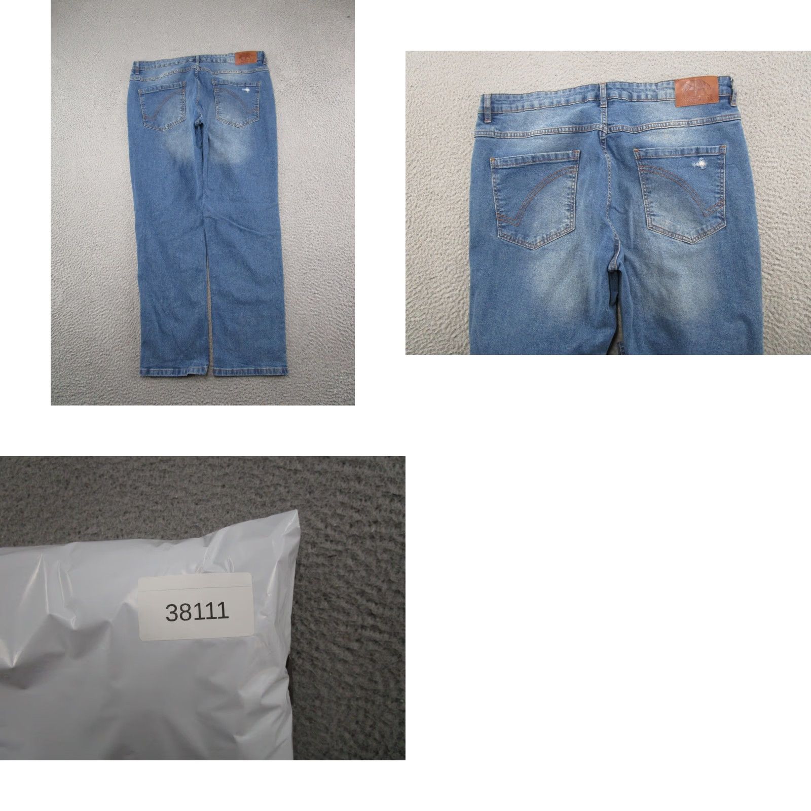 Ring Of Fire Ring Of Fire Jeans Men's Straight Taper Blue Stretch Denim Size 36x30 Distressed Size US 36 / EU 52 - 9 Thumbnail