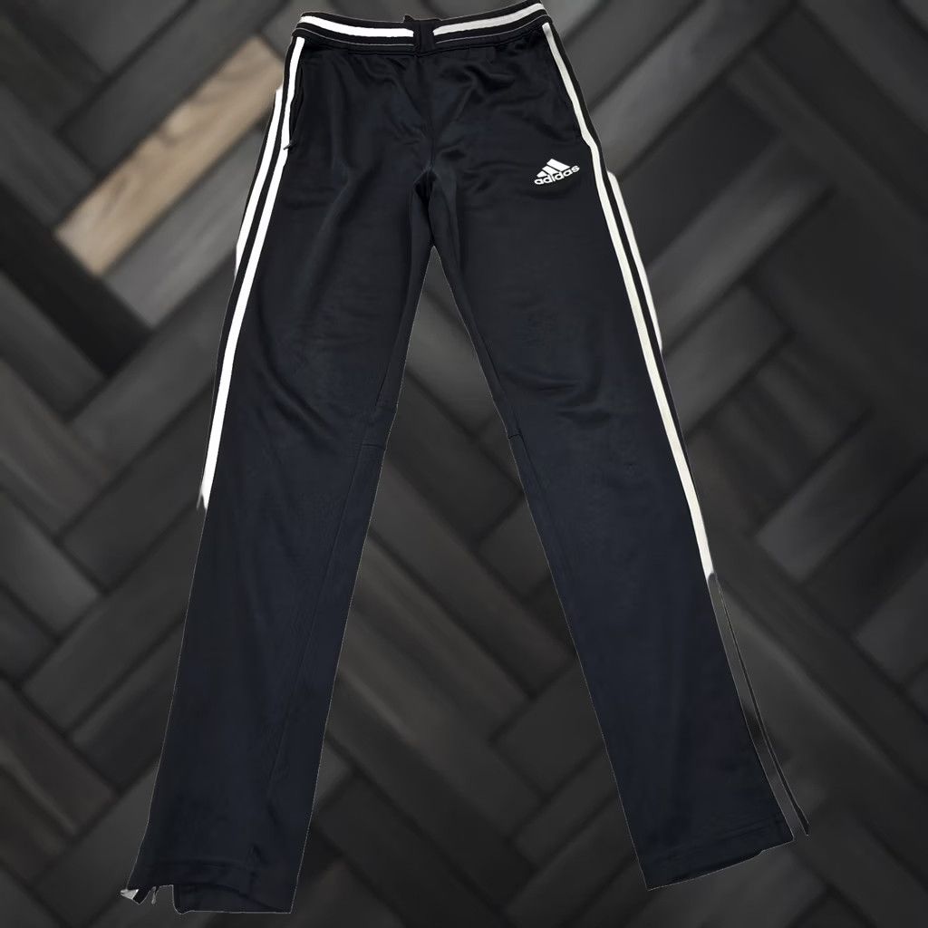 Adidas Adidas Black Track Pants XL 3-Stripes Drawstring Unisex pants Unisex Adults Regular XL Black 3-Stripes Track Pants Adidas Size 40" / US 18 - 1 Thumbnail