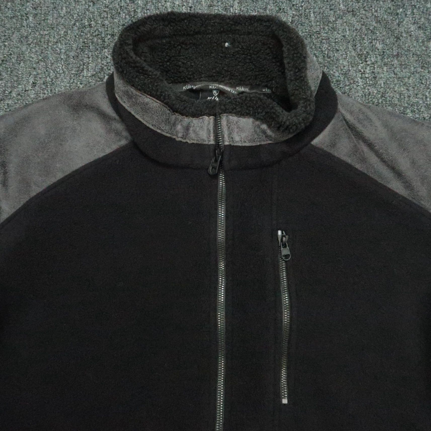 Vintage Kuhl Jacket Mens XL Black Alpenwurx Fleece Full Zip Pockets Hiking Outdoors Size US XL / EU 56 / 4 - 2 Thumbnail