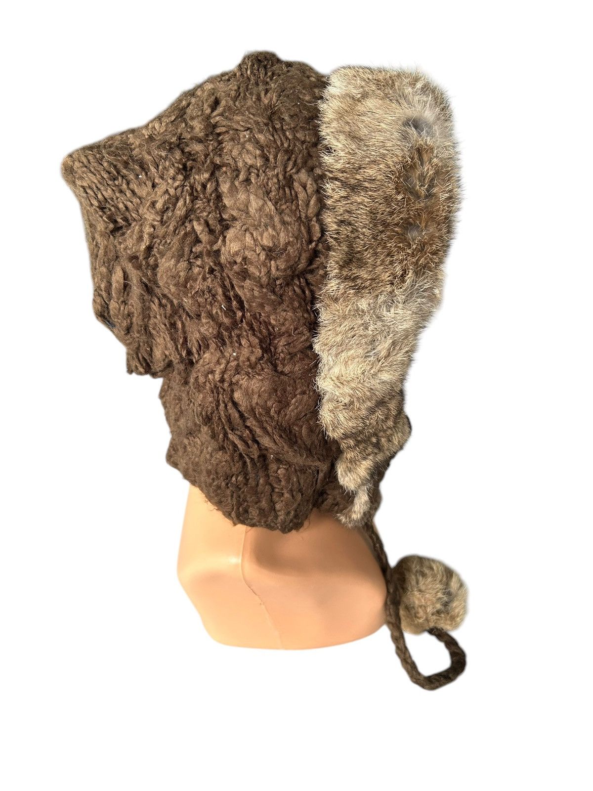 Japanese Brand × Kapital × Vintage Japanese Brand Overide Knitt Fur Big Beanie Hats Size ONE SIZE - 9 Thumbnail