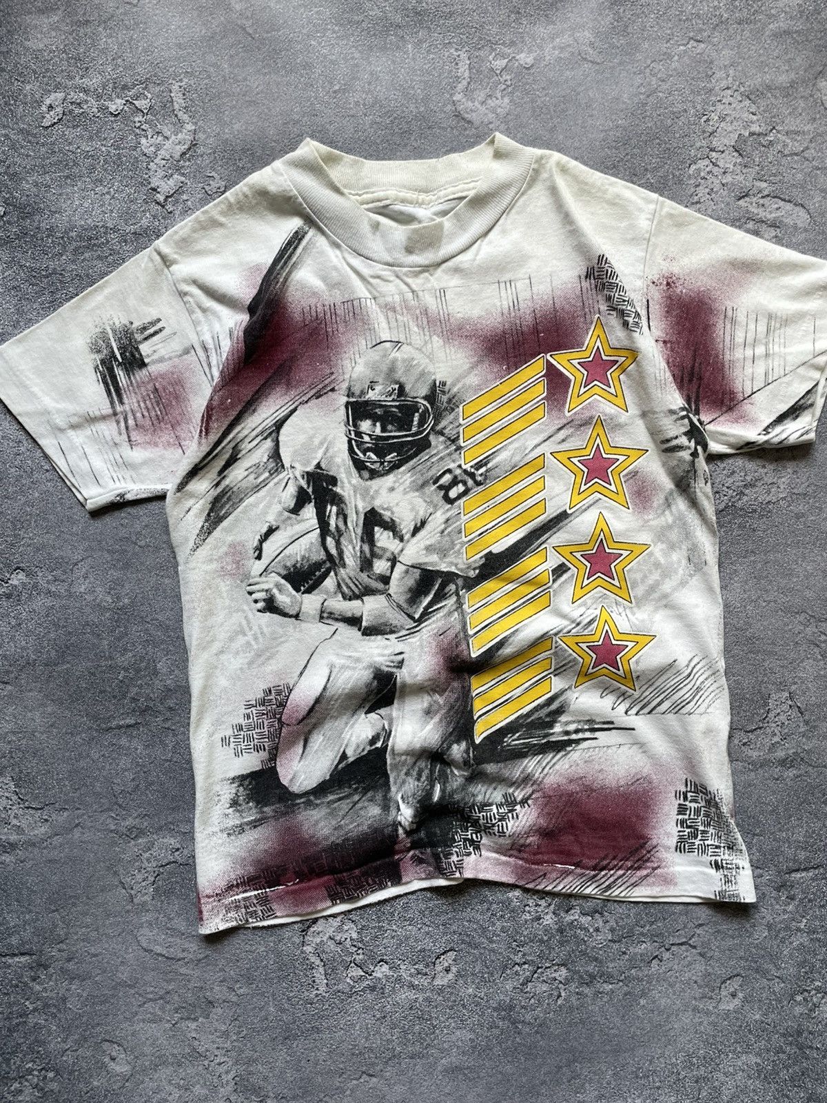 NFL Vintage 90s NFL All Over Print T Shirt Y2K Rare Size US S / EU 44-46 / 1 - 3 Thumbnail