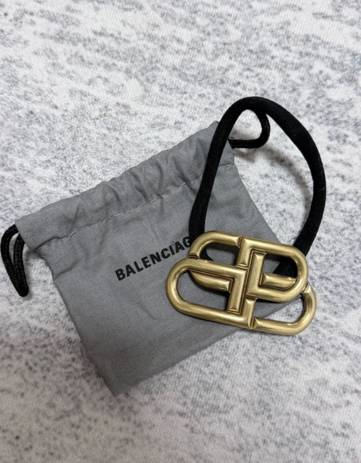 Balenciaga 【Balenciaga】Metal Hair Band in Black & Gold Size ONE SIZE - 1 Thumbnail