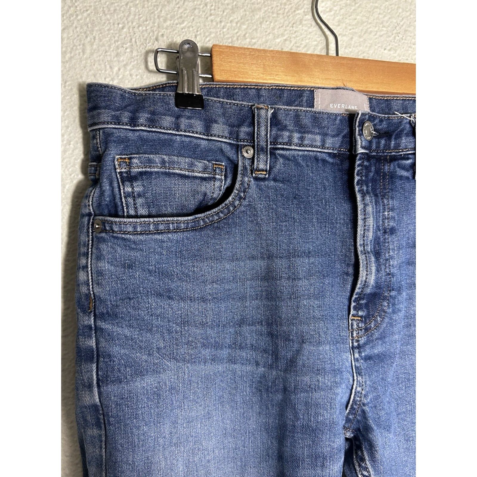 Everlane Everalane Womens Jeans Straight 30 Regular Medium Wash Blue 32x27 Mens Girls Whatev Size 30" / US 8 / IT 44 - 4 Thumbnail