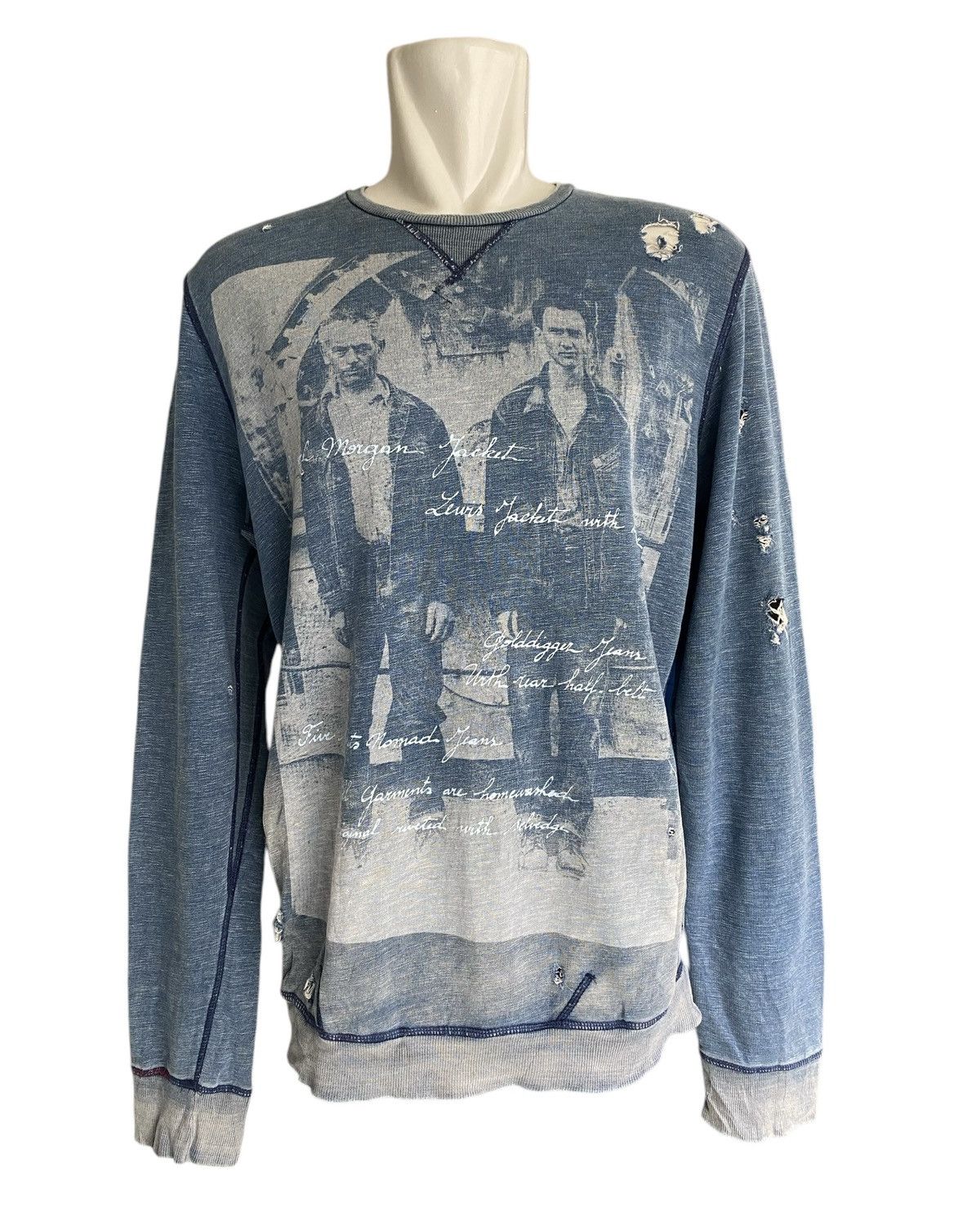 Diesel Rare🔥DIESEL Fullprint Design Distressed Size US L / EU 52-54 / 3 - 1 Thumbnail