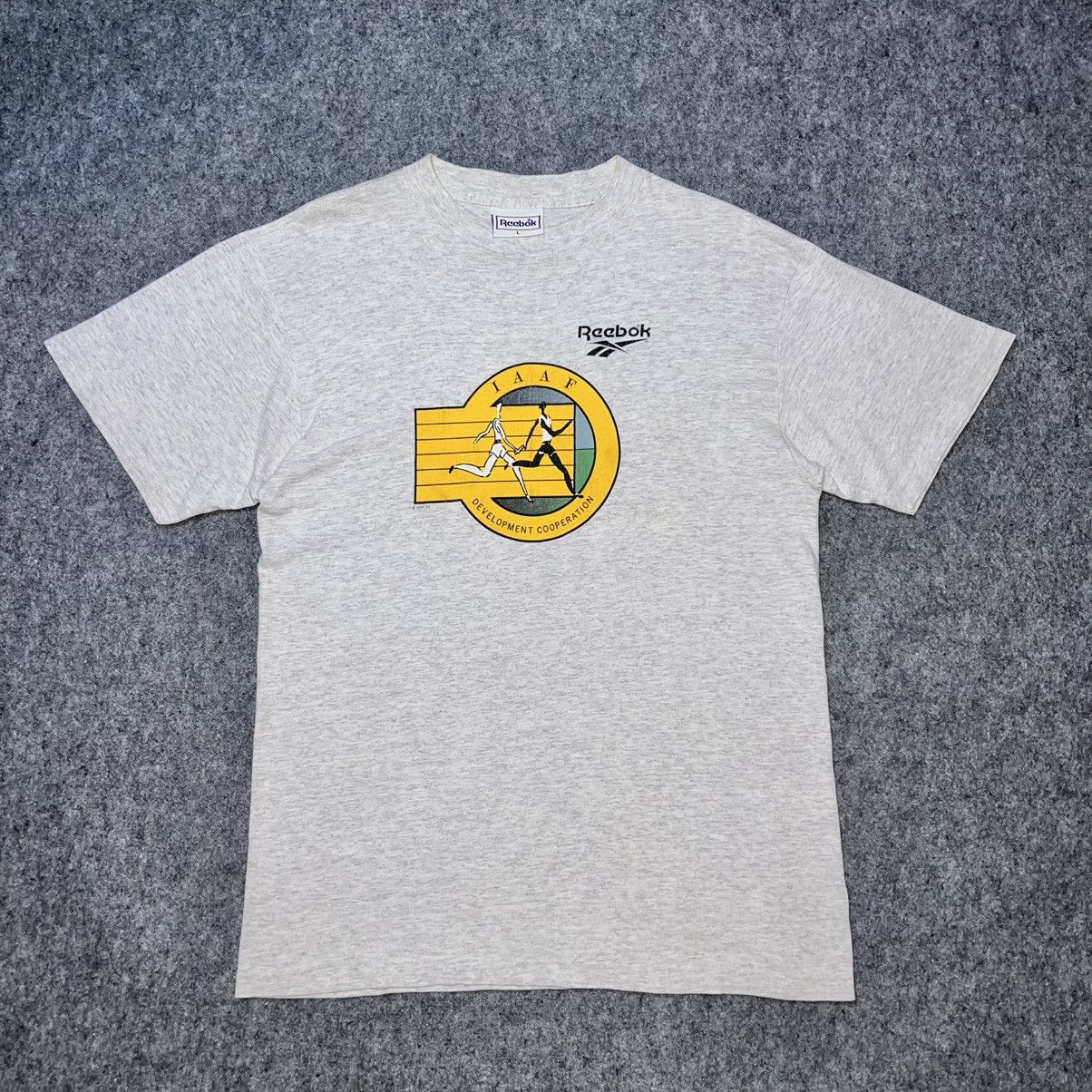 Reebok T-shirt Vintage Reebok IAAF Run ©️93 Size US L / EU 52-54 / 3 - 1 Thumbnail