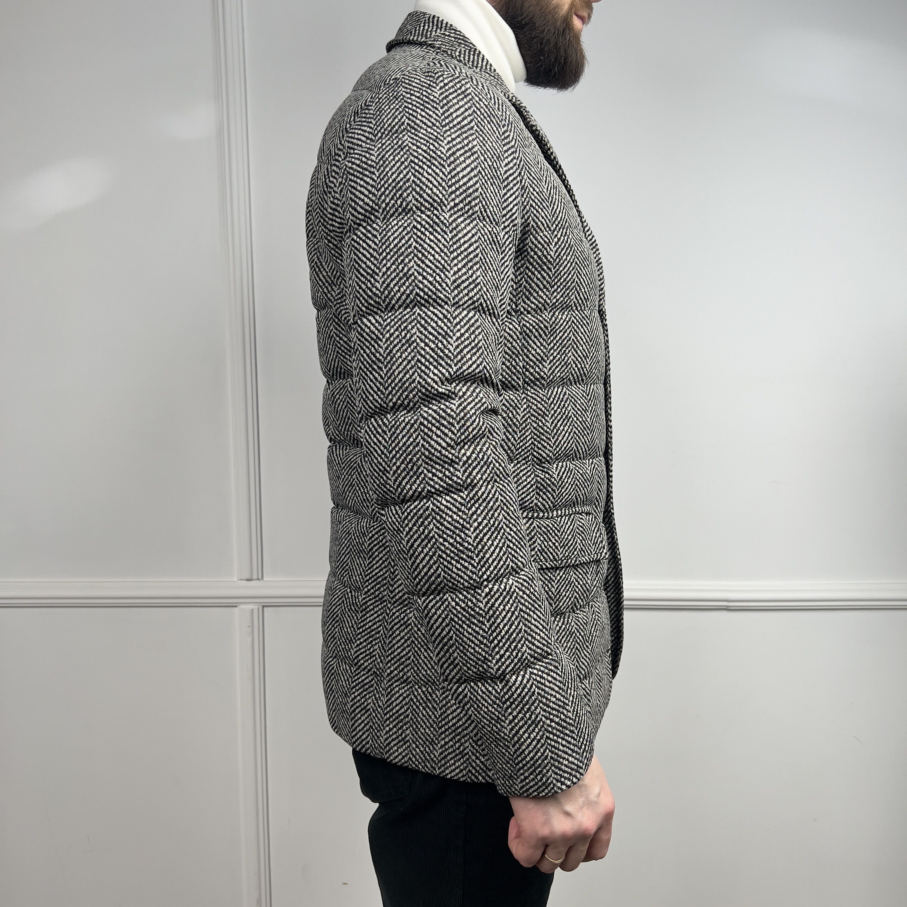 Herno Herno Men's Quilted Goose Down Puffer Bomber Jacket Size US S / EU 44-46 / 1 - 5 Thumbnail