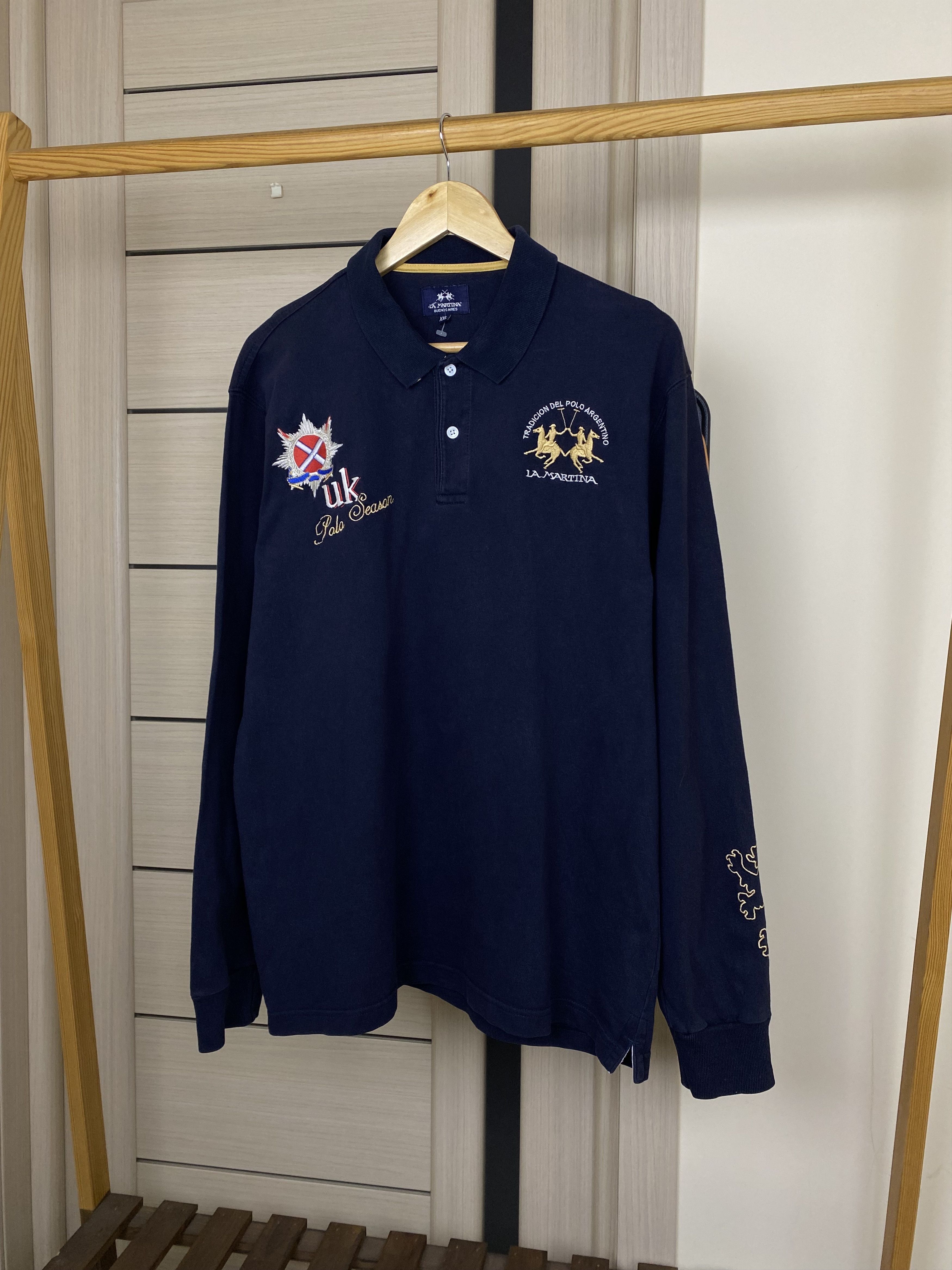 La Martina Vintage La Martina polo UK England season long sleeve shirt Size US XXL / EU 58 / 5 - 2 Thumbnail