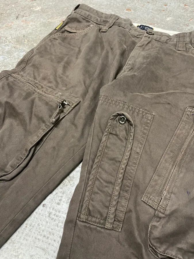Armani 2000s Armani Multi Pockets Cargo Olive Obscure Pants Size US 34 / EU 50 - 10 Thumbnail