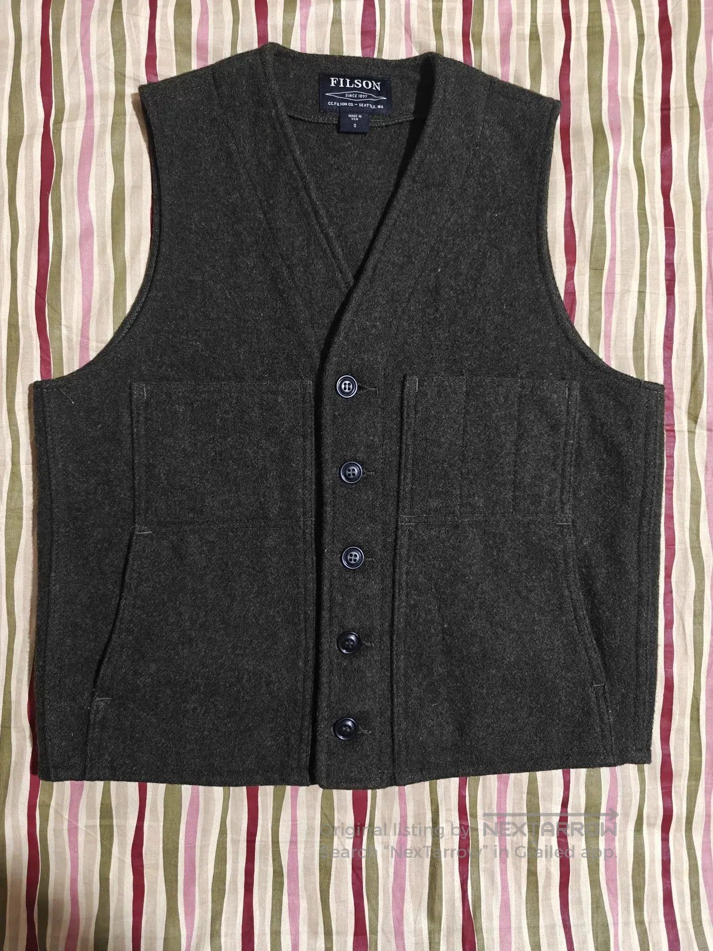 Filson Filson 24OZ Wool Western V-Neck Vest. Size US S / EU 44-46 / 1 - 2 Thumbnail