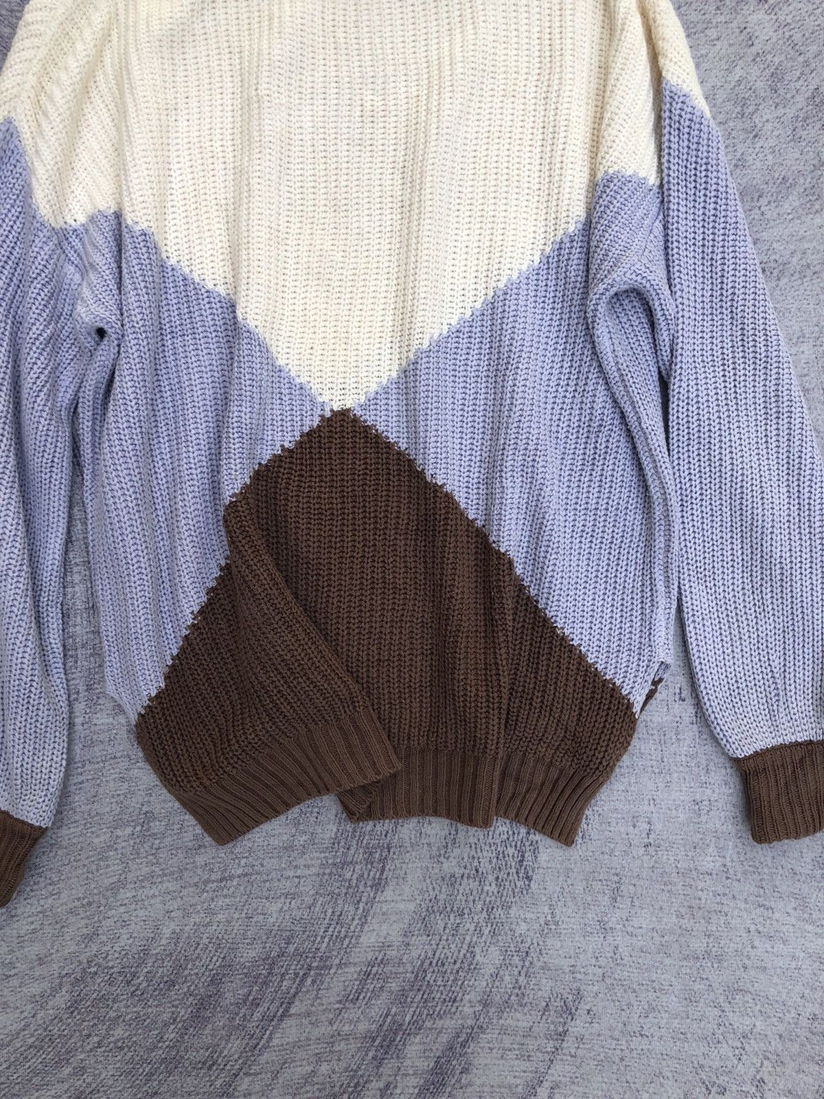 Aran Isles Knitwear × Homespun Knitwear × Japanese Brand 🔴Alicia Pageboy Stripe Pure Knit Memeri/Jumper Knitsweater Size US XL / EU 56 / 4 - 11 Thumbnail