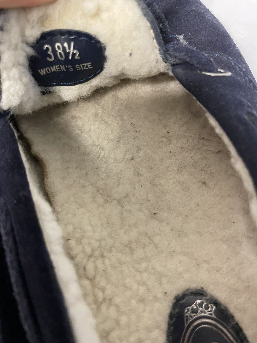 Tod's Shearling Lined Suede Drivers Size US 8.5 / IT 38.5 - 7 Thumbnail