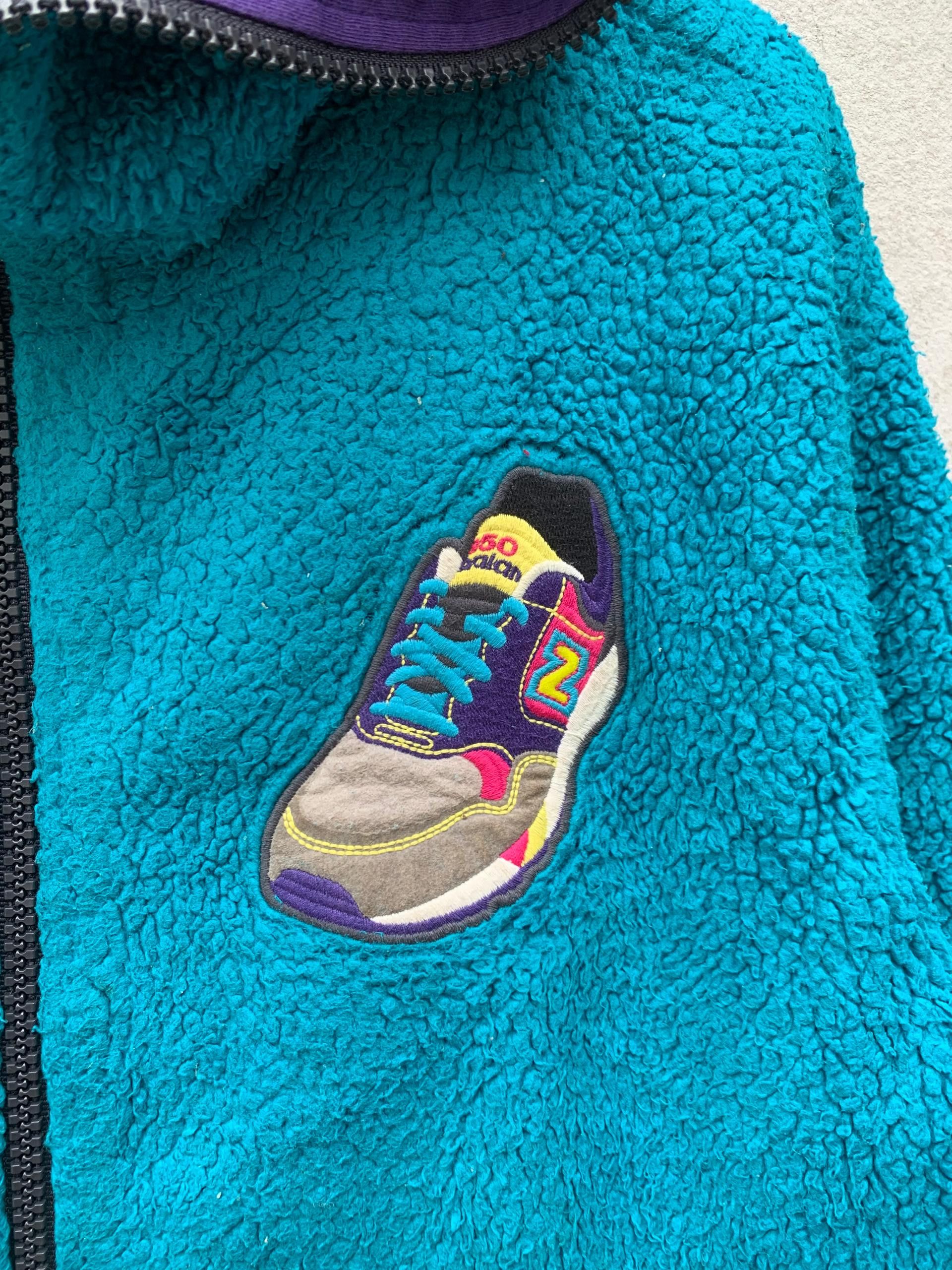 New Balance Rare Vtg New Balance Fleece Full Zipper Hoodie Jacket Size US M / EU 48-50 / 2 - 6 Thumbnail