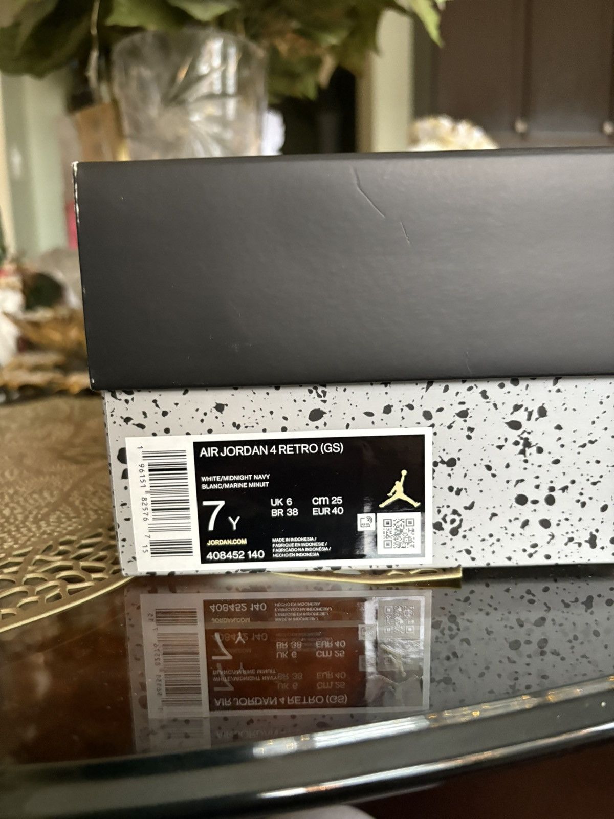 Nike Jordan 4 Midnight Navy with Box Size US 7 / EU 40 - 6 Thumbnail