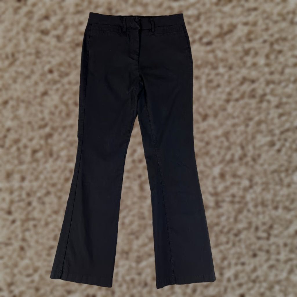 Vintage Sapphire Red Brand Womens Pants Chino Flared Cotton Blend Mid Rise Casual 9 Black Size 30" / US 8 / IT 44 - 1 Thumbnail